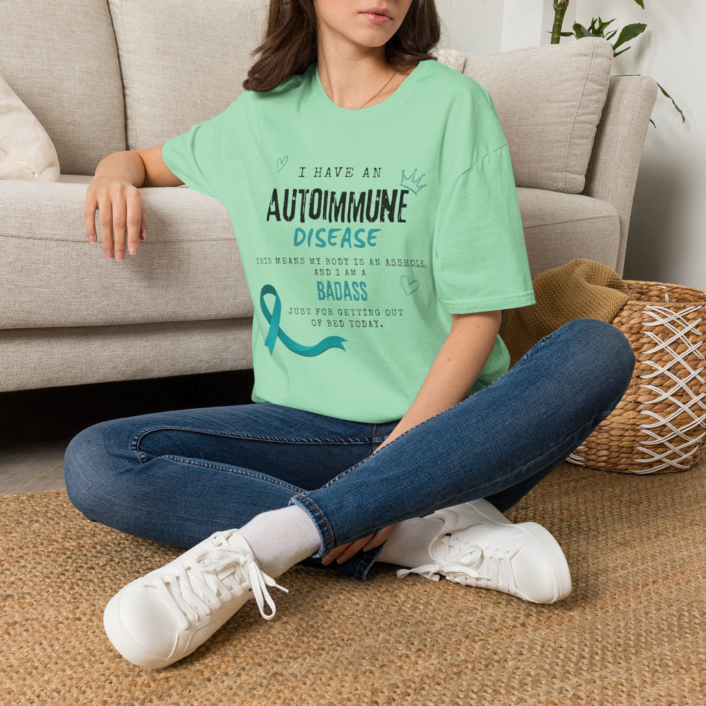 Autoimmune Disease Awareness T‑Shirt — "I Have an Autoimmune Disease" Ribbon Tee