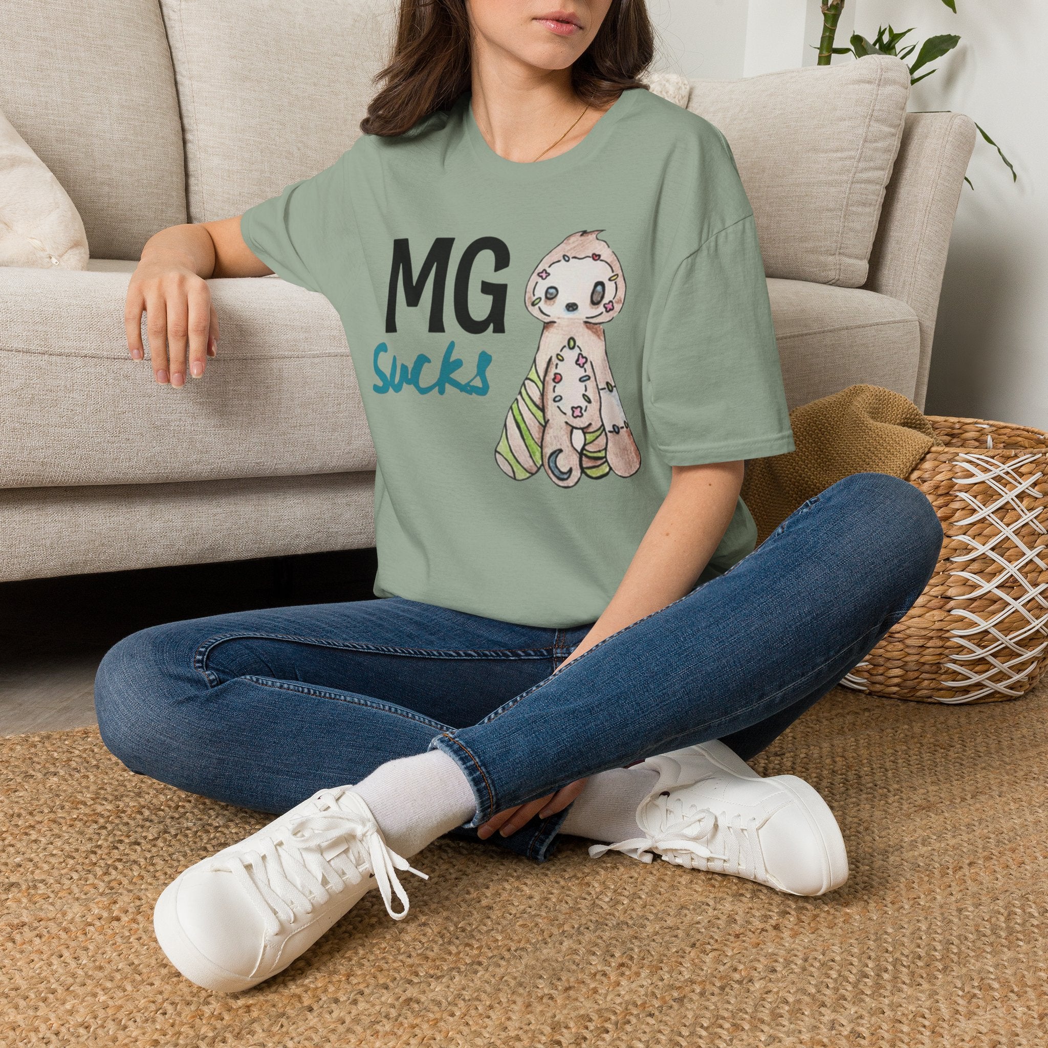 MG Sucks Sloth T-Shirt — Chronic Illness Awareness Tee