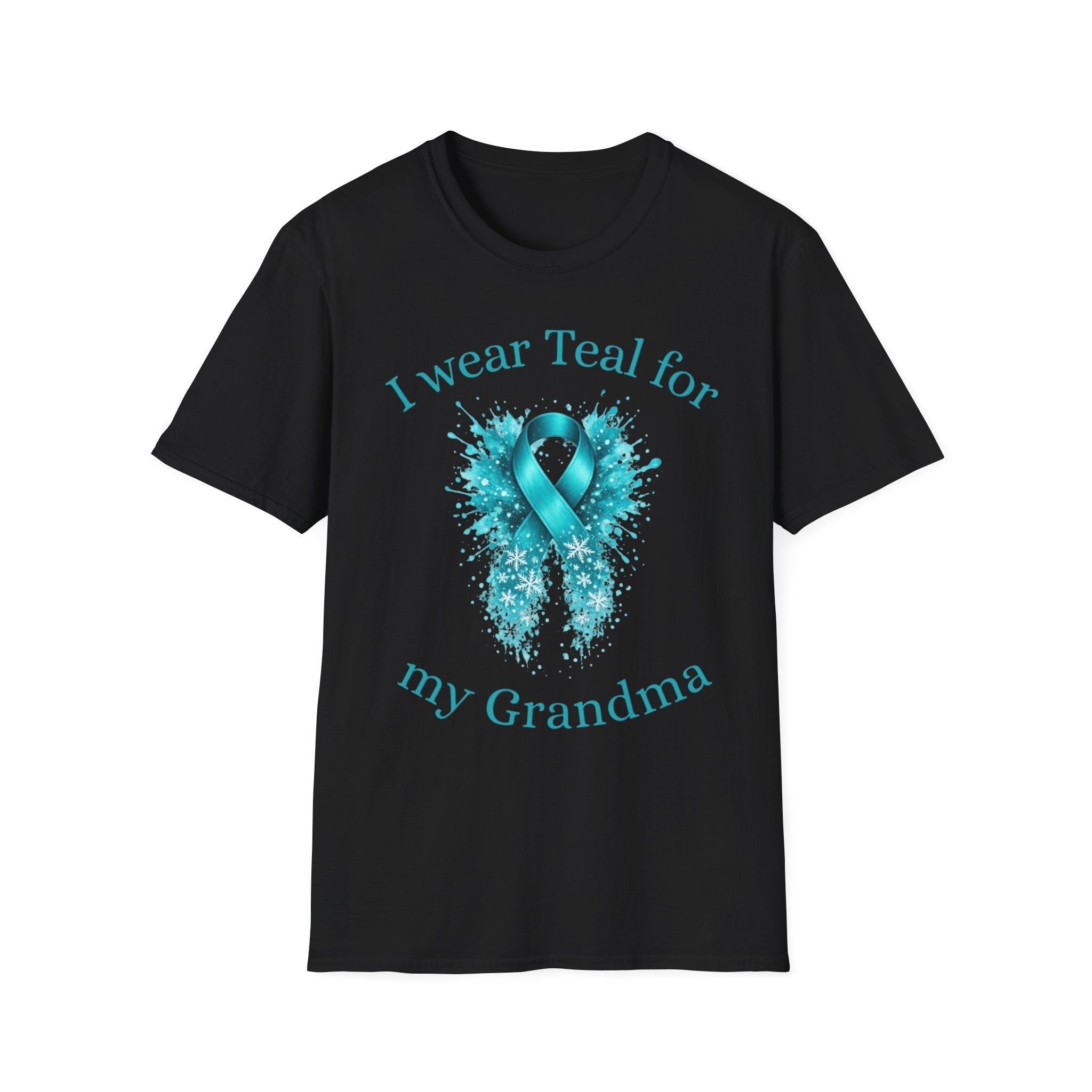 Teal Awareness T-Shirt – "I Wear Teal for My Grandma" Support Tee