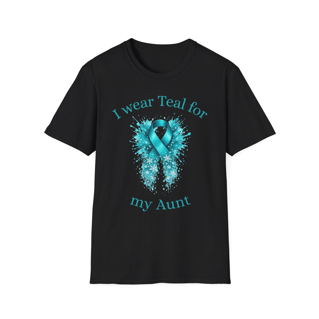Myasthenia Gravis Awareness T-Shirt — “I Wear Teal For My Aunt”