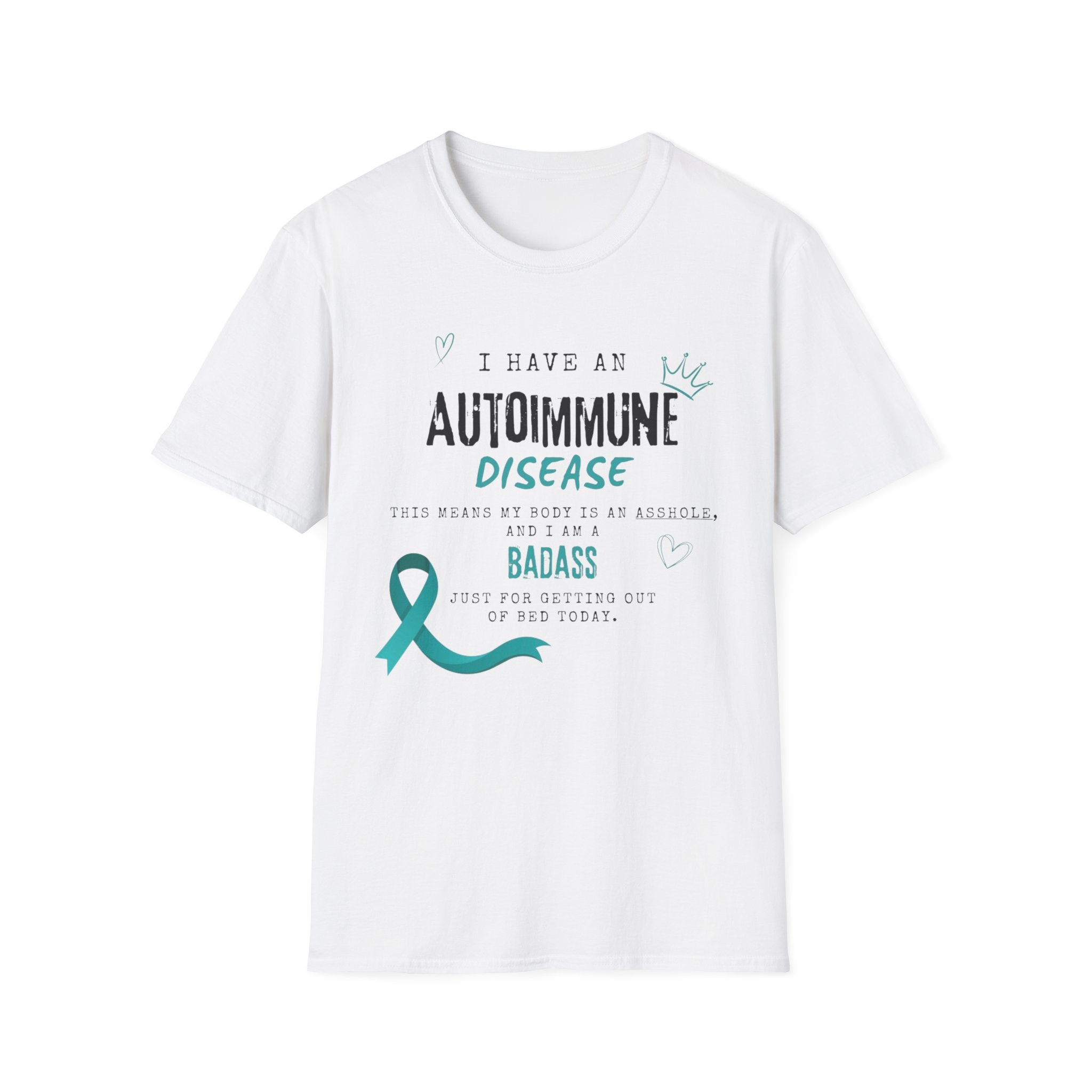 Autoimmune Disease Awareness T‑Shirt — "I Have an Autoimmune Disease" Ribbon Tee
