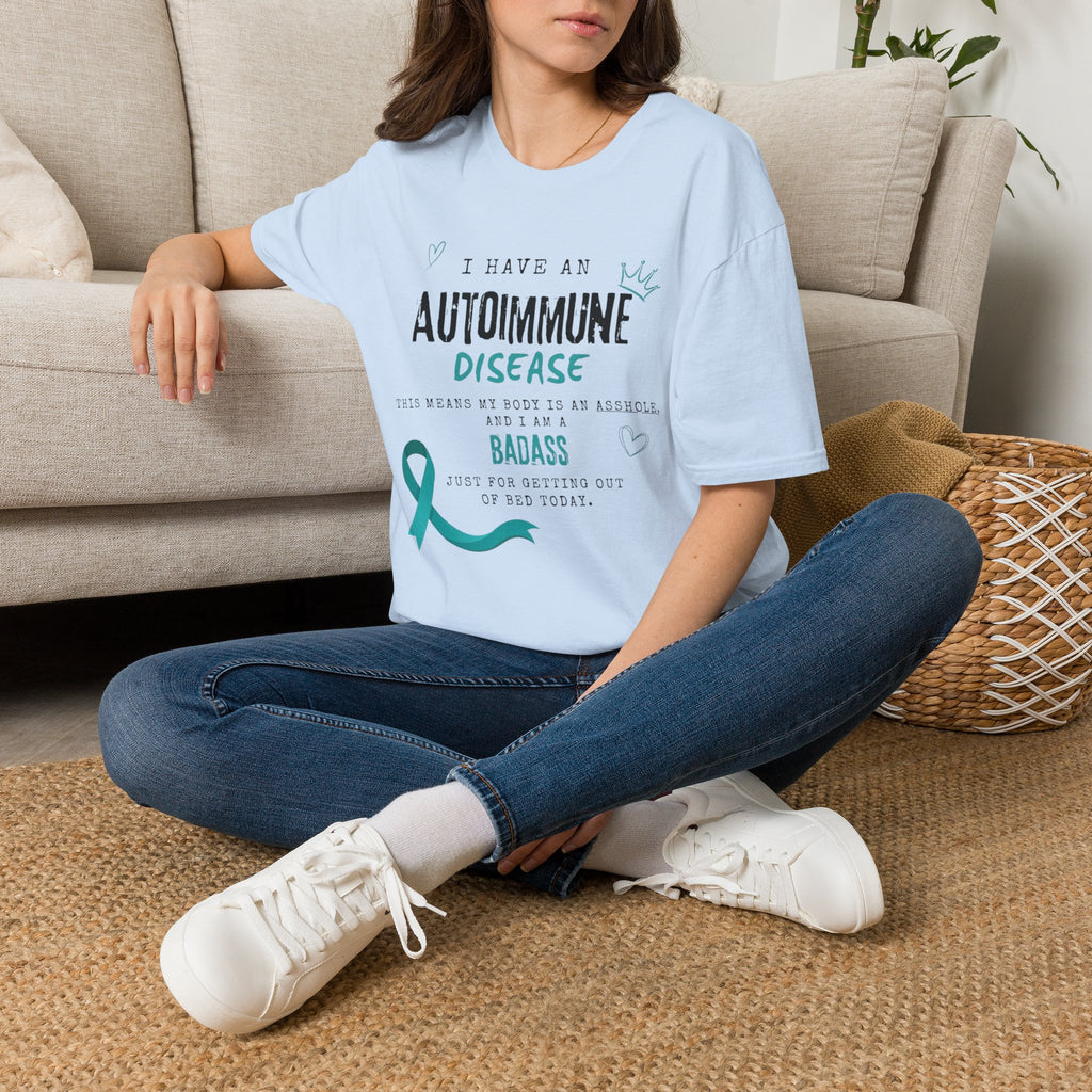 Autoimmune Disease Awareness T‑Shirt — "I Have an Autoimmune Disease" Ribbon Tee