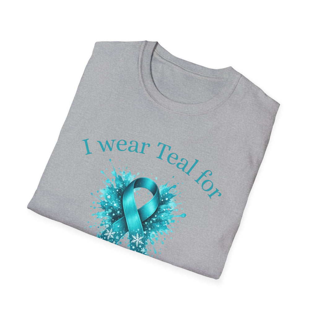 Myasthenia Gravis Awareness T-Shirt — "I Wear Teal For My Partner"