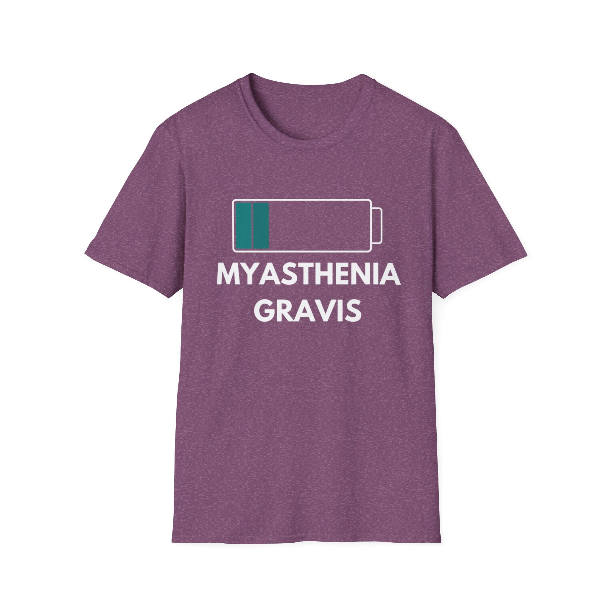 Myasthenia Gravis Awareness T-Shirt — Low Battery Graphic