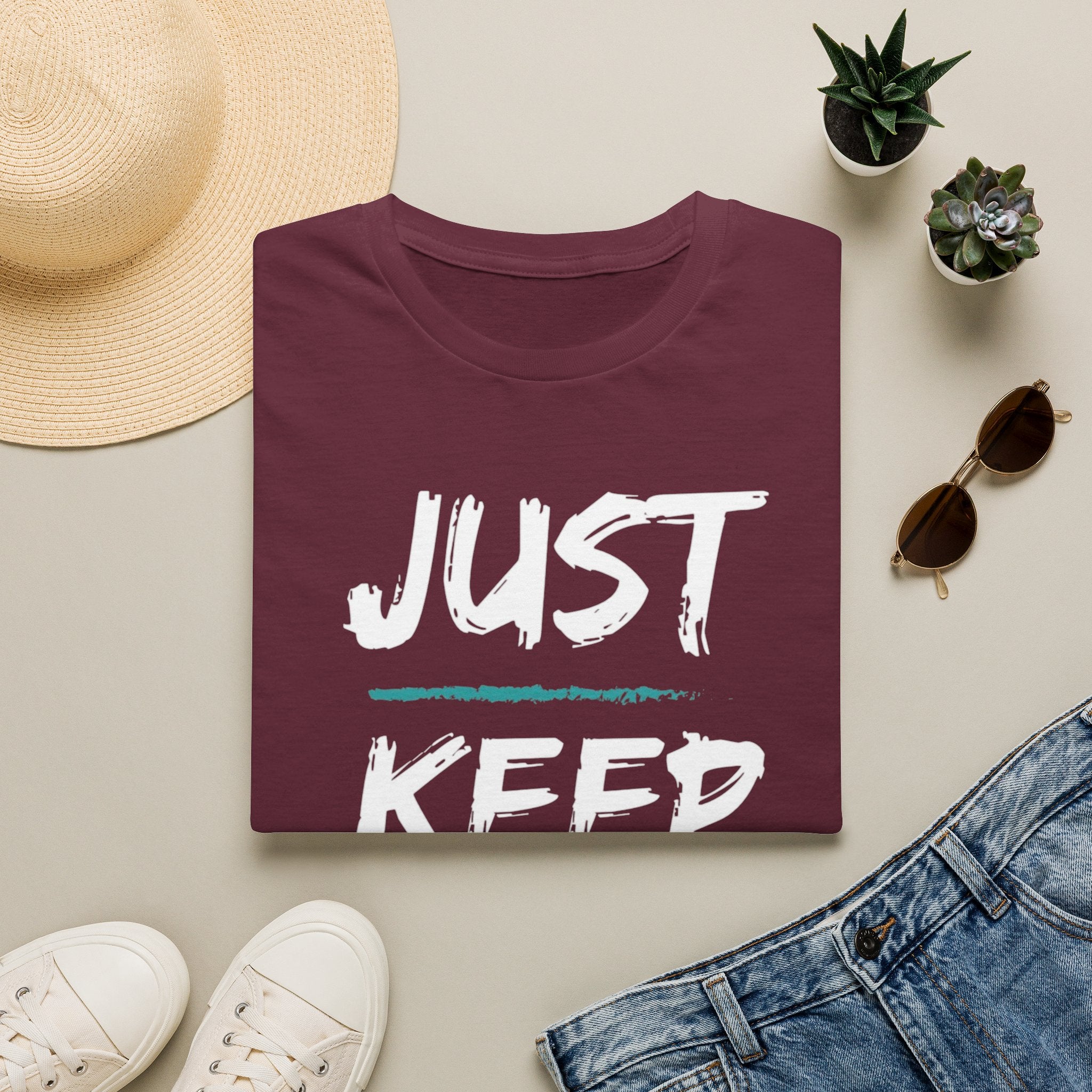 Just Keep Moving Forward T-Shirt — Motivational Inspirational Tee