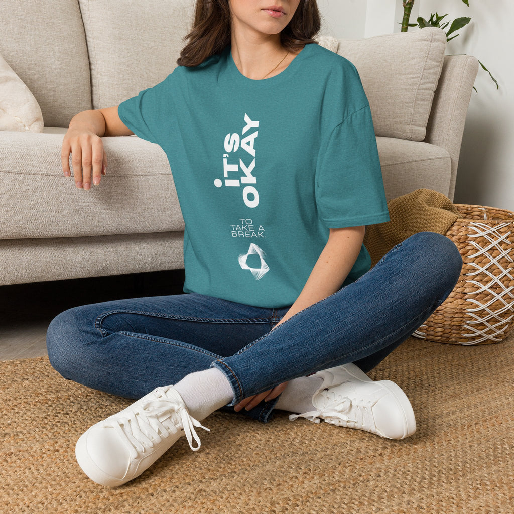 It's Okay Vertical Graphic Tee — Mental Health Awareness T-Shirt