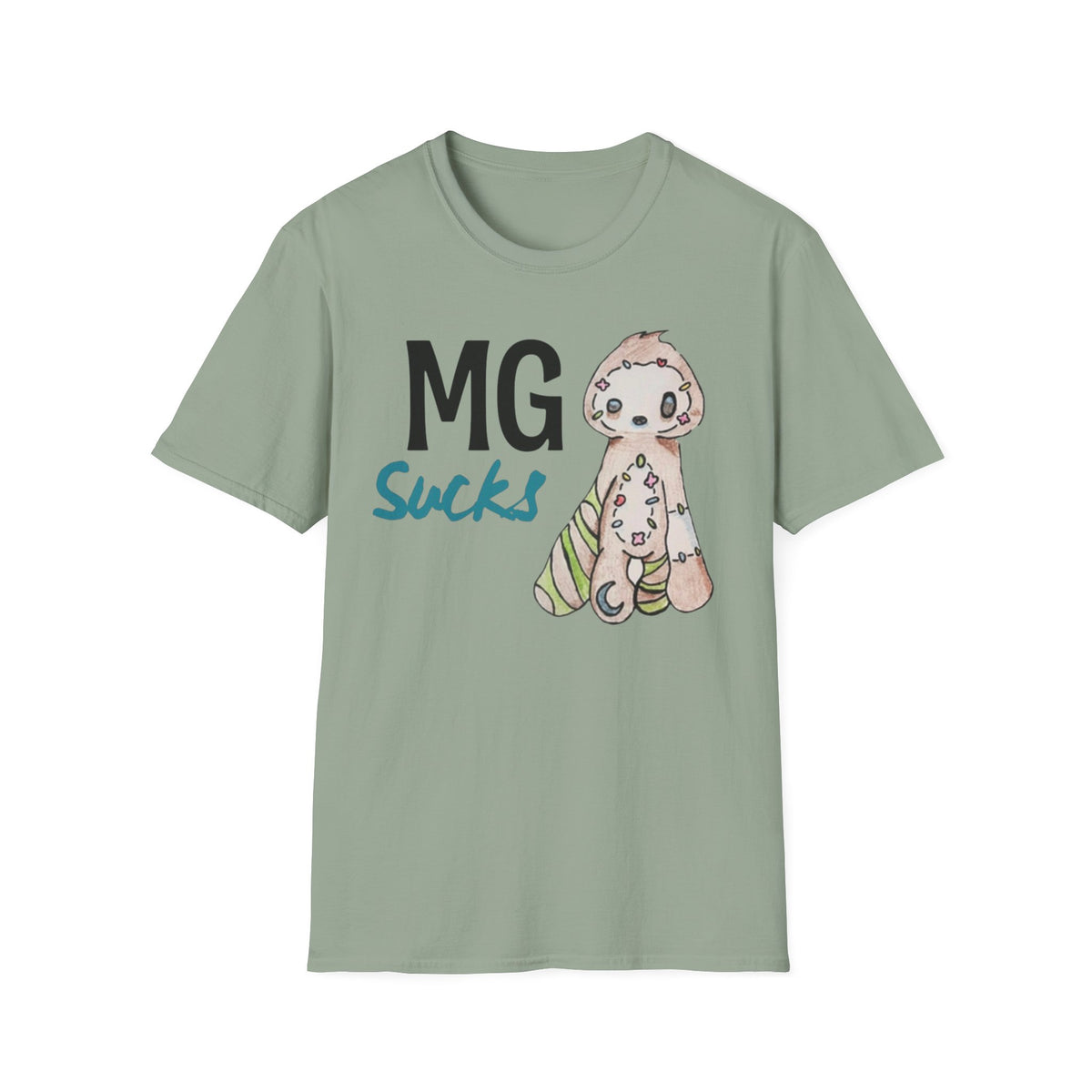 MG Sucks Sloth T-Shirt — Chronic Illness Awareness Tee