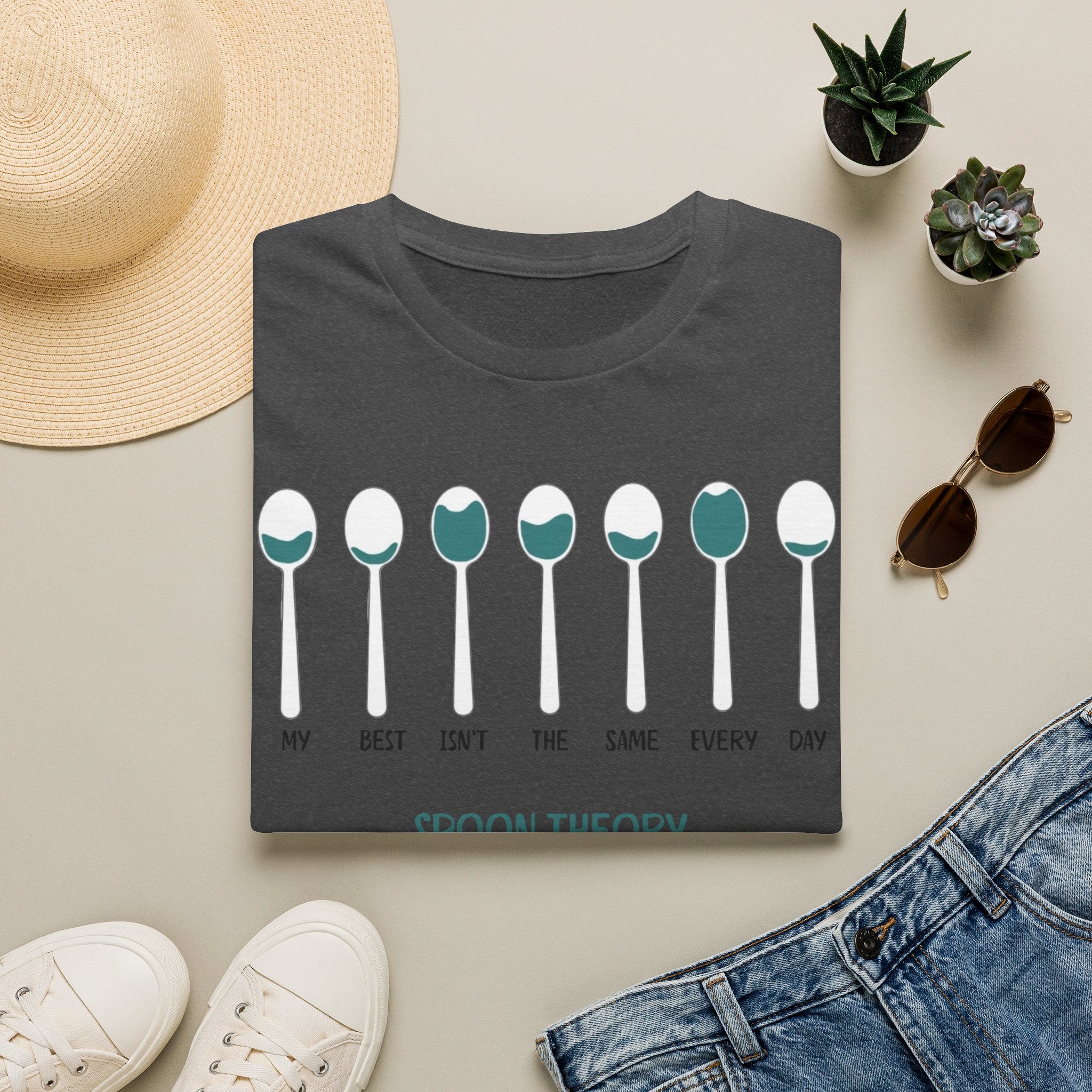 Spoon Theory T-Shirt – "My Best Isn't the Same Every Day" Chronic Illness Awareness Tee