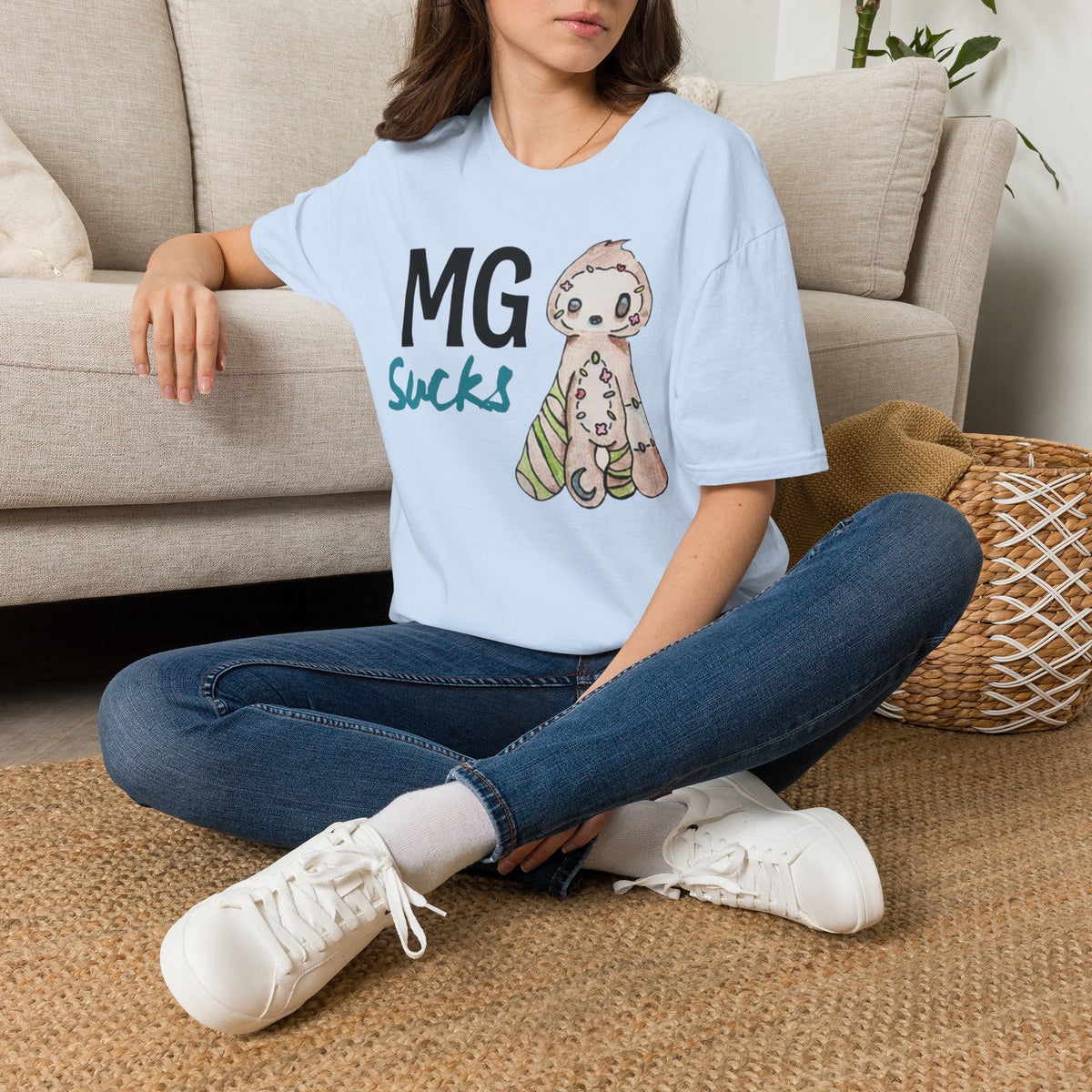 MG Sucks Sloth T-Shirt — Chronic Illness Awareness Tee