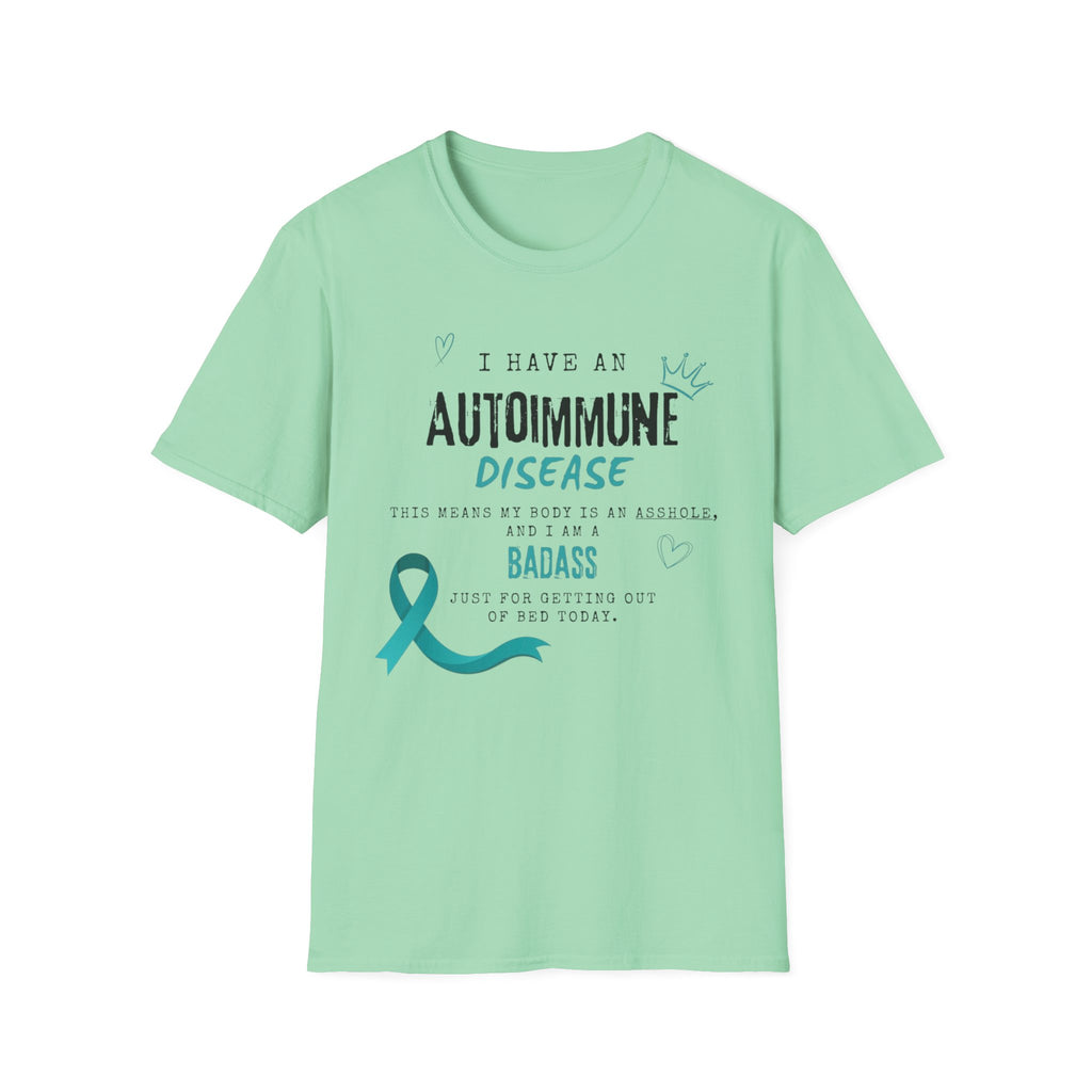 Autoimmune Disease Awareness T‑Shirt — "I Have an Autoimmune Disease" Ribbon Tee