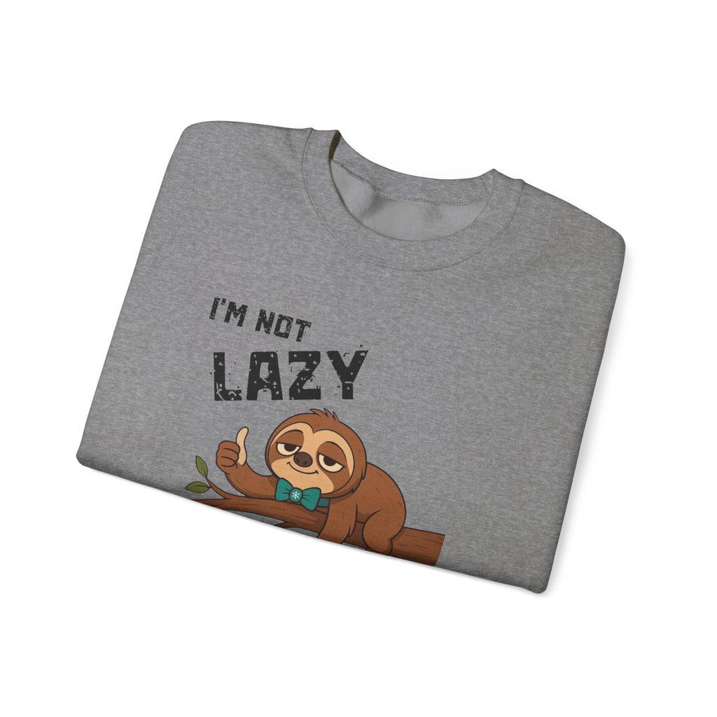 Myasthenia Gravis Awareness Sweatshirt - "I'm Not Lazy" Sloth Support Crewneck