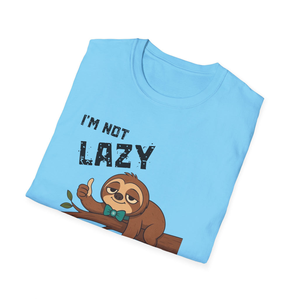 Myasthenia Gravis Awareness T-Shirt — "I'm Not Lazy, I Have Myasthenia Gravis" Sloth Design