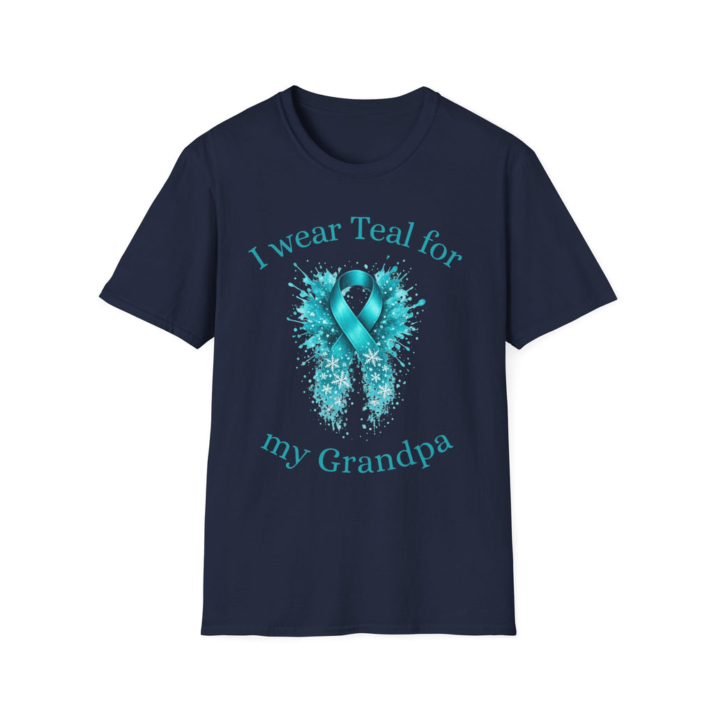 Myasthenia Gravis Awareness T-Shirt — "I Wear Teal For My Grandpa"