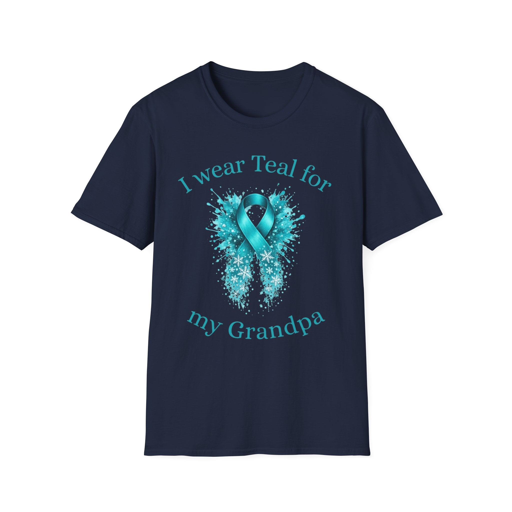 Myasthenia Gravis Awareness T-Shirt — "I Wear Teal For My Grandpa"