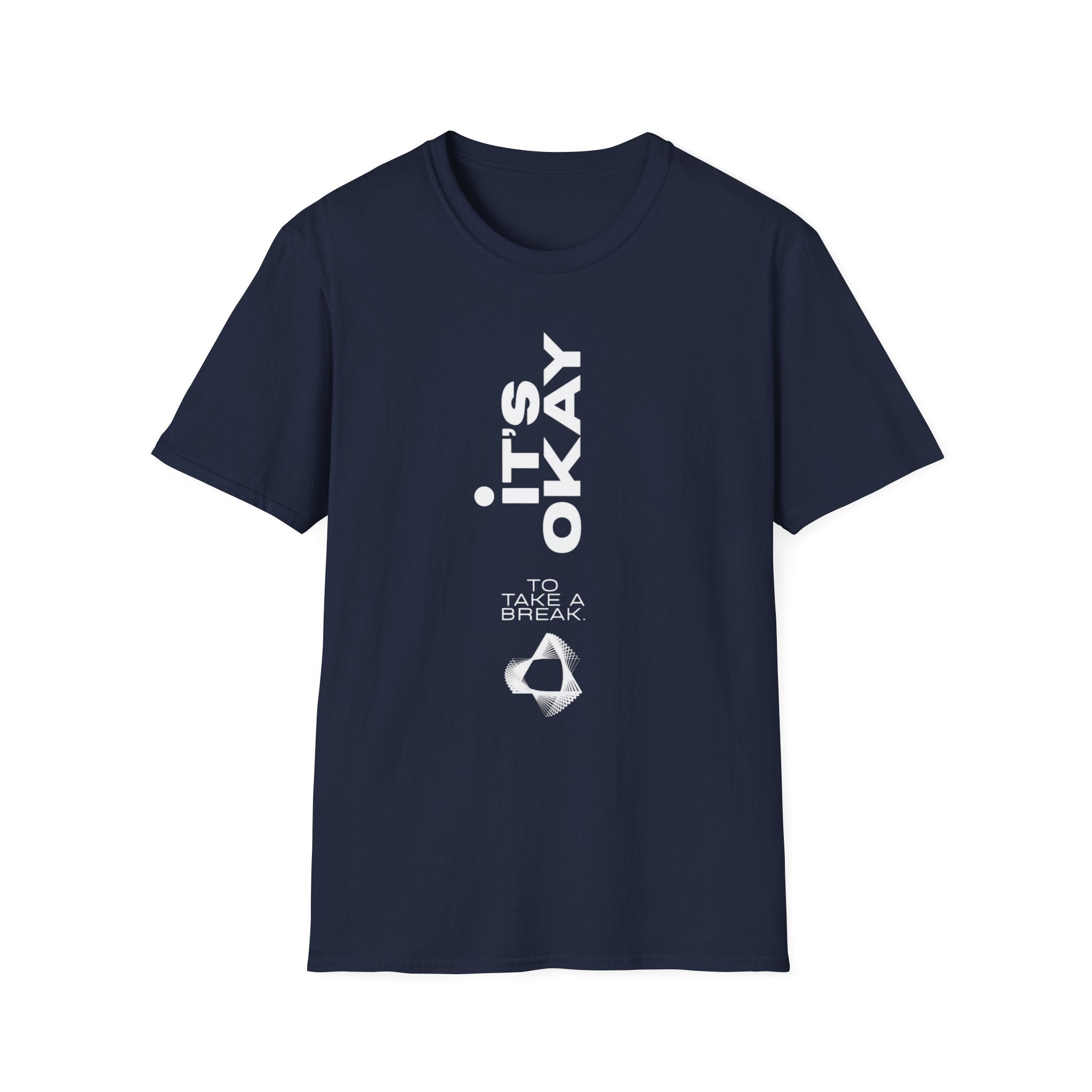 It's Okay Vertical Graphic Tee — Mental Health Awareness T-Shirt