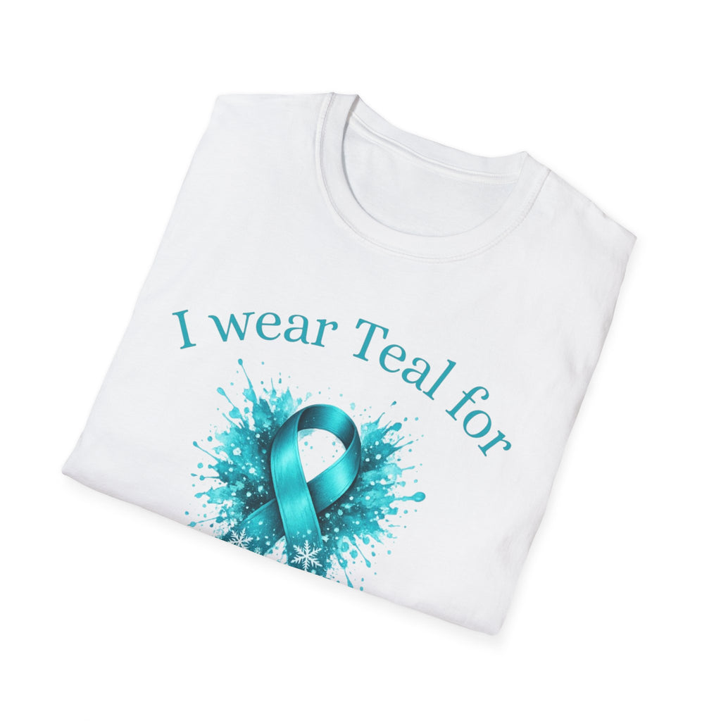 Myasthenia Gravis Awareness T-Shirt — "I Wear Teal For My Friend"