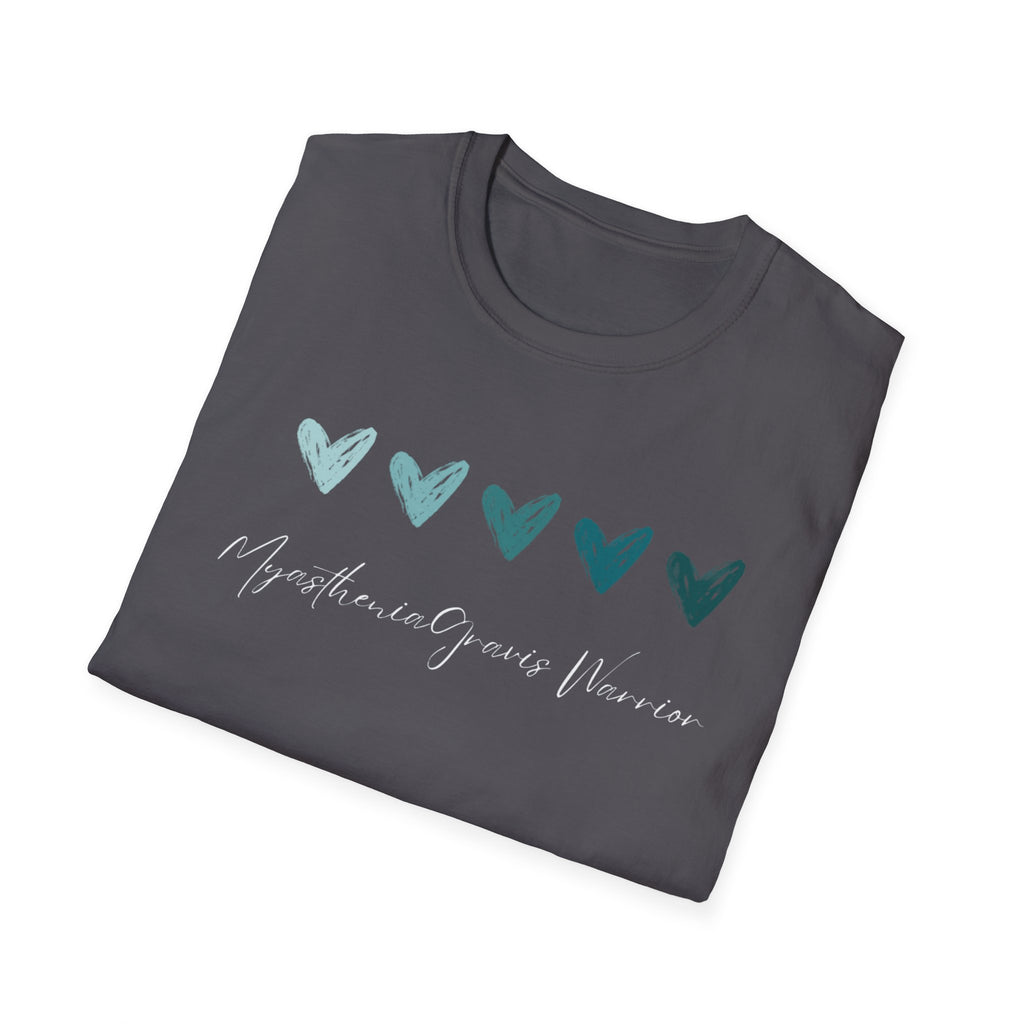 Myasthenia Gravis Warrior T‑Shirt — Teal Heart Awareness Tee