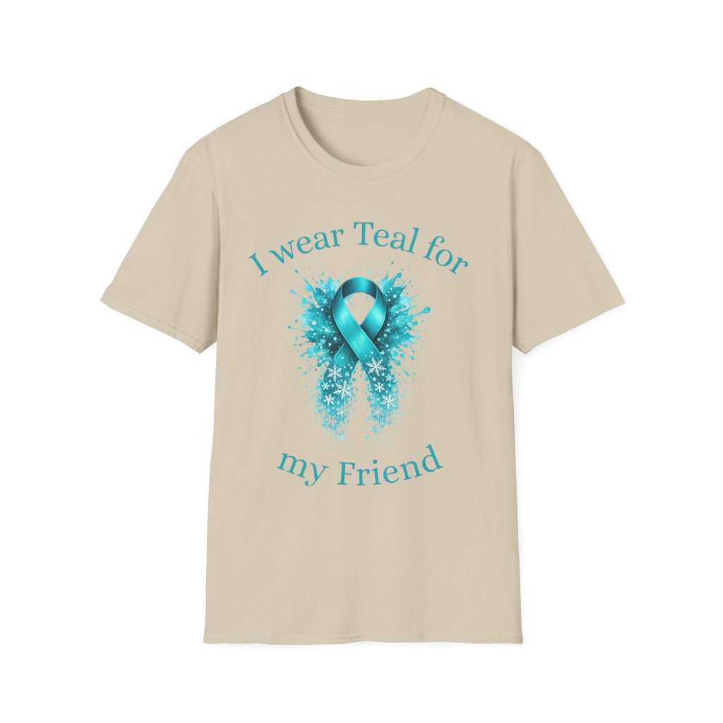 Myasthenia Gravis Awareness T-Shirt — "I Wear Teal For My Friend"