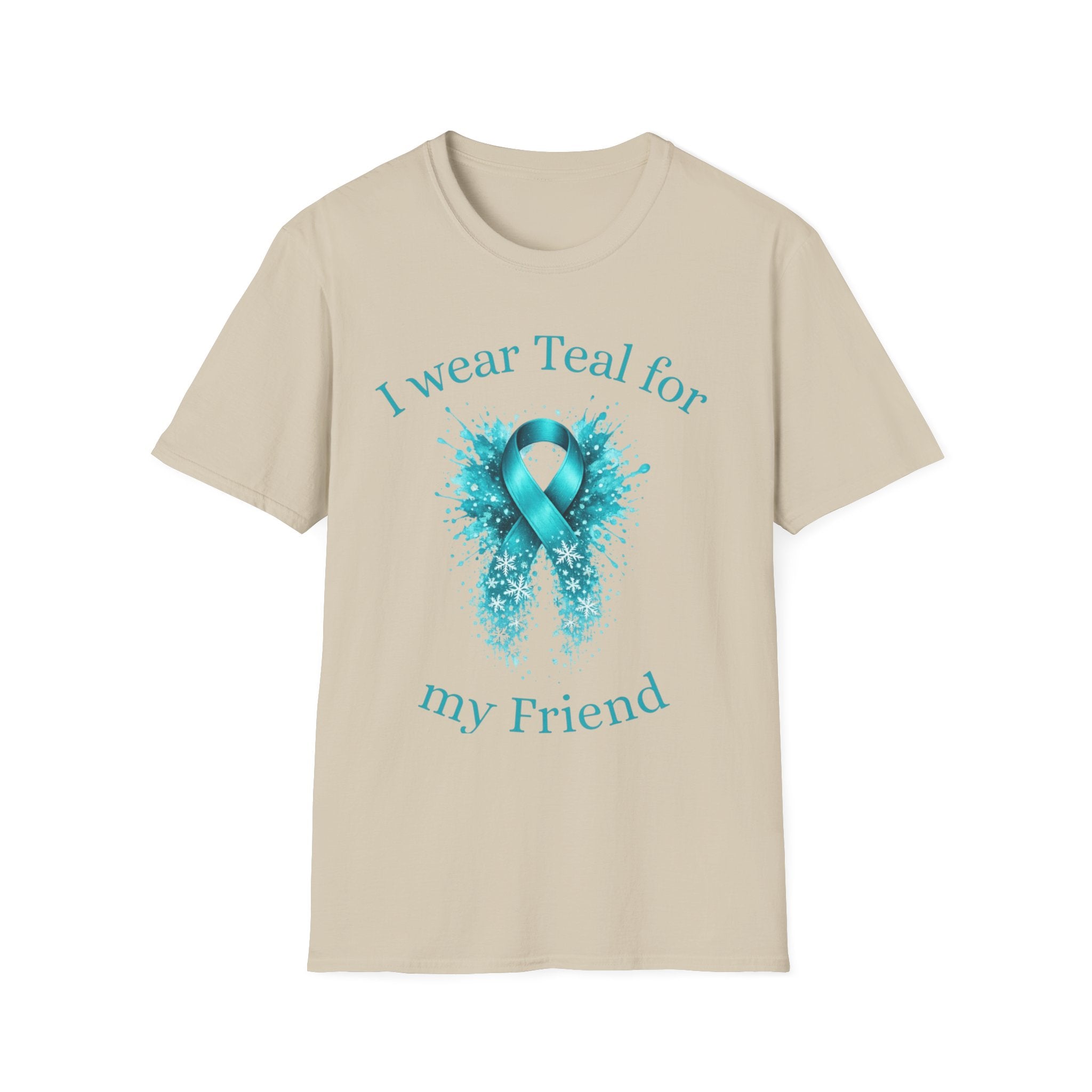 Myasthenia Gravis Awareness T-Shirt — "I Wear Teal For My Friend"