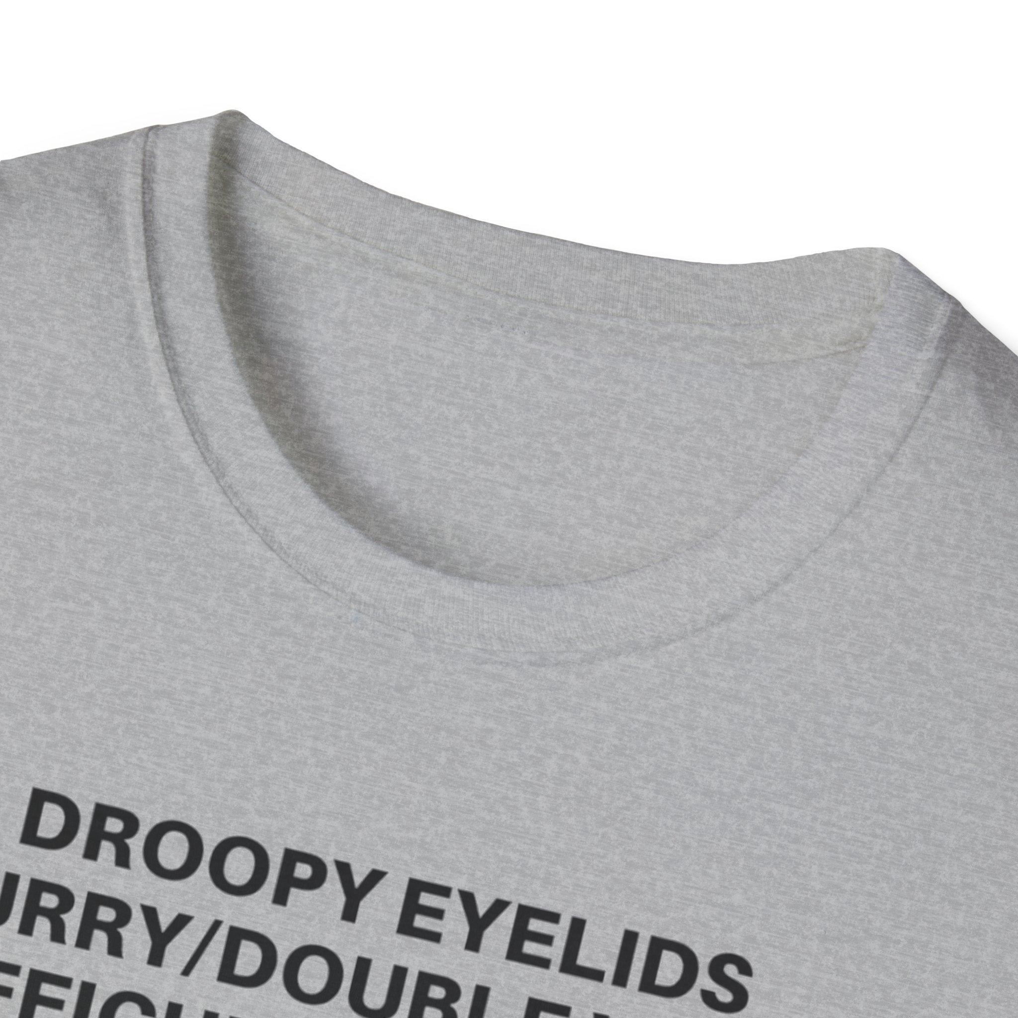 Myasthenia Gravis Awareness T-Shirt — Symptoms List Tee