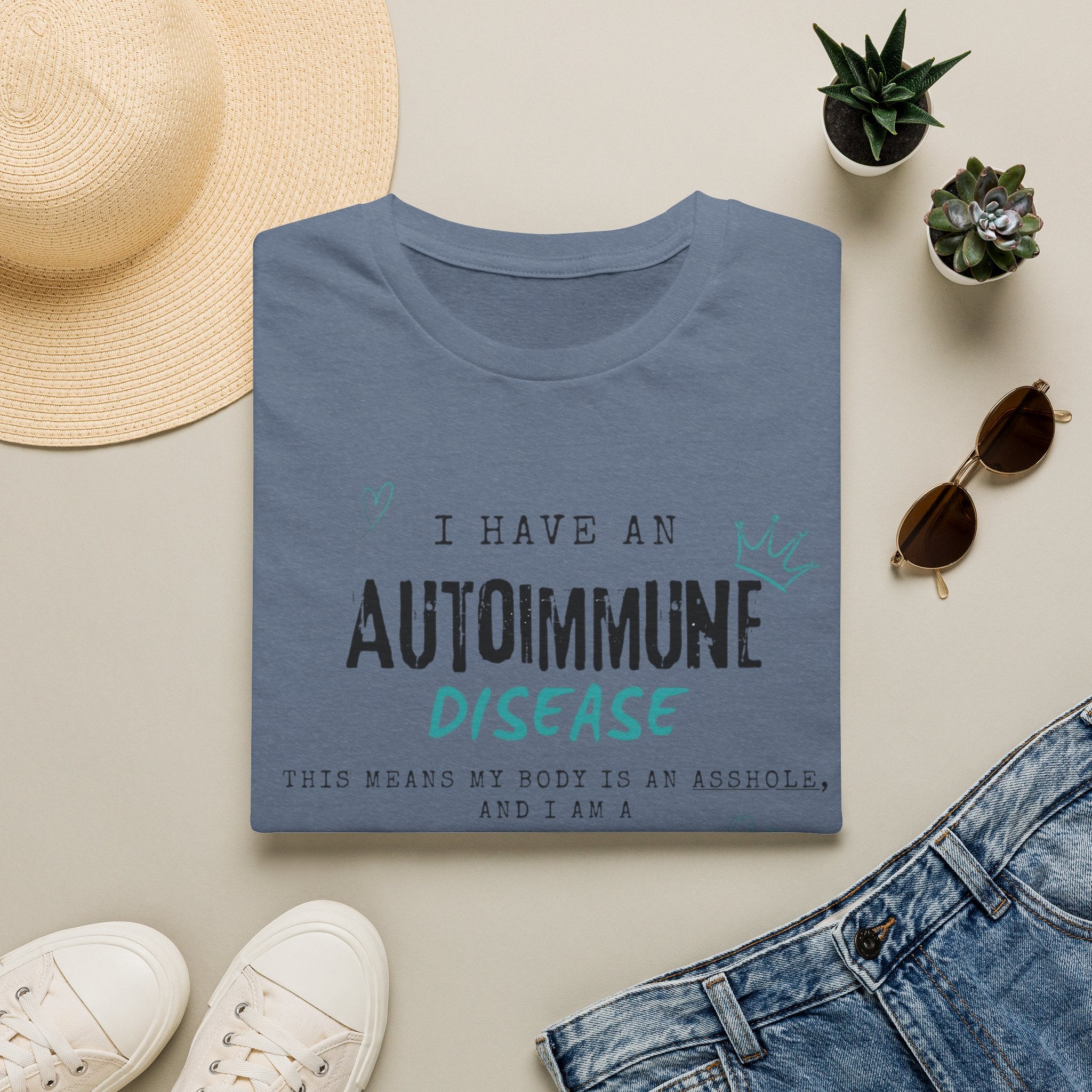 Autoimmune Disease Awareness T‑Shirt — "I Have an Autoimmune Disease" Ribbon Tee