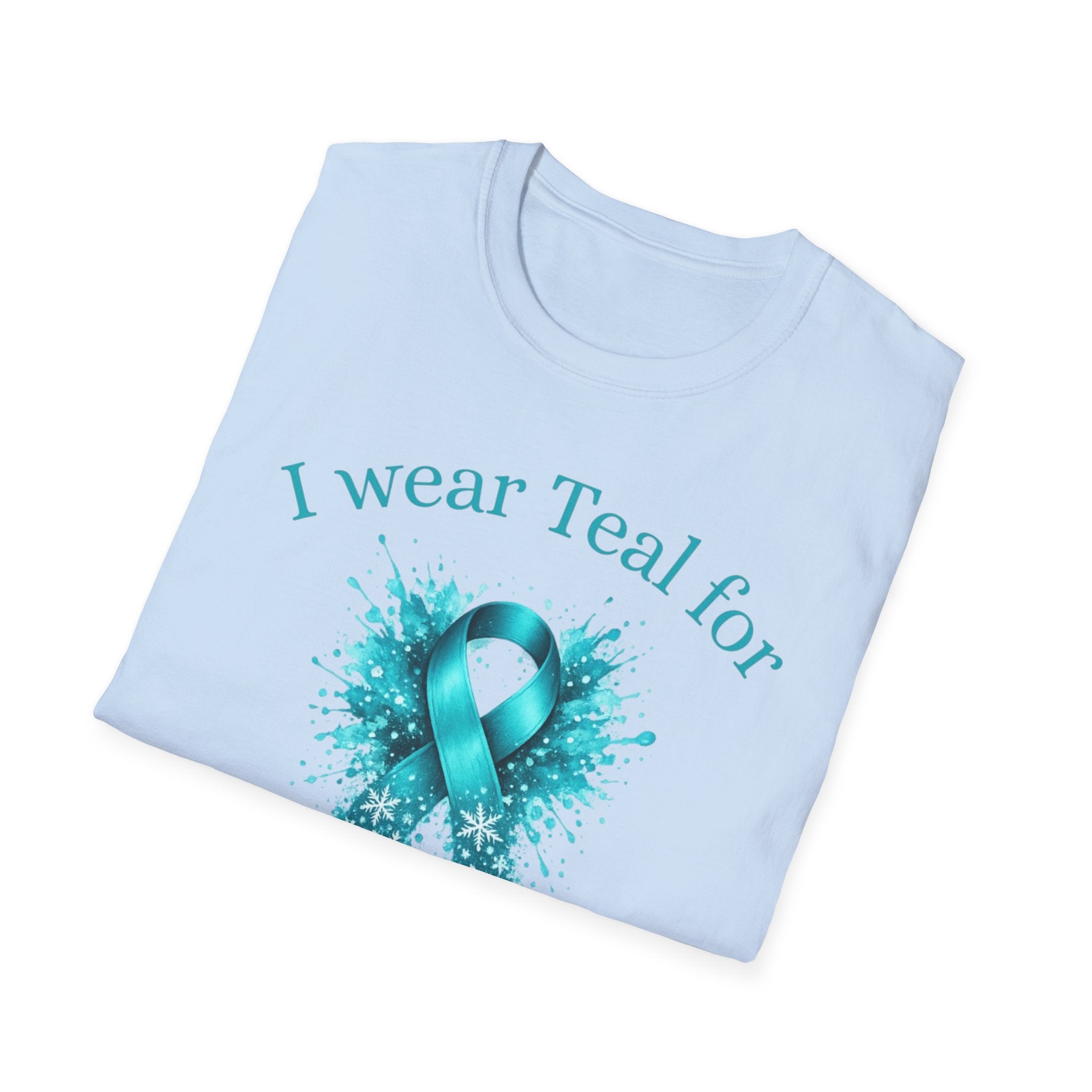 Myasthenia Gravis Awareness T-Shirt — “I Wear Teal For My Aunt”
