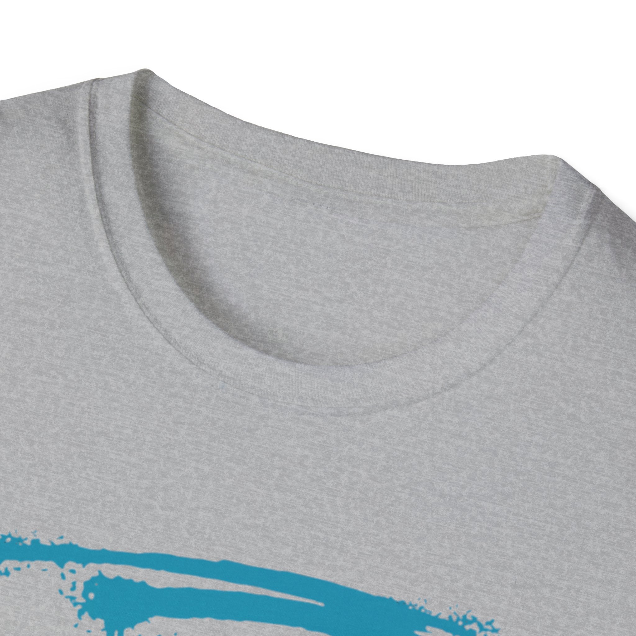 Myasthenia Gravis Warrior T-Shirt — Retro Blue Brushstroke Graphic Tee