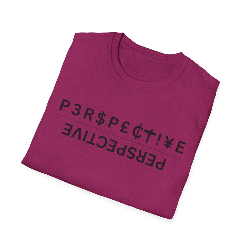 Perspective T-Shirt – Upside-Down "P3RPECT!VE / PERSPECTIVE" Graphic Tee