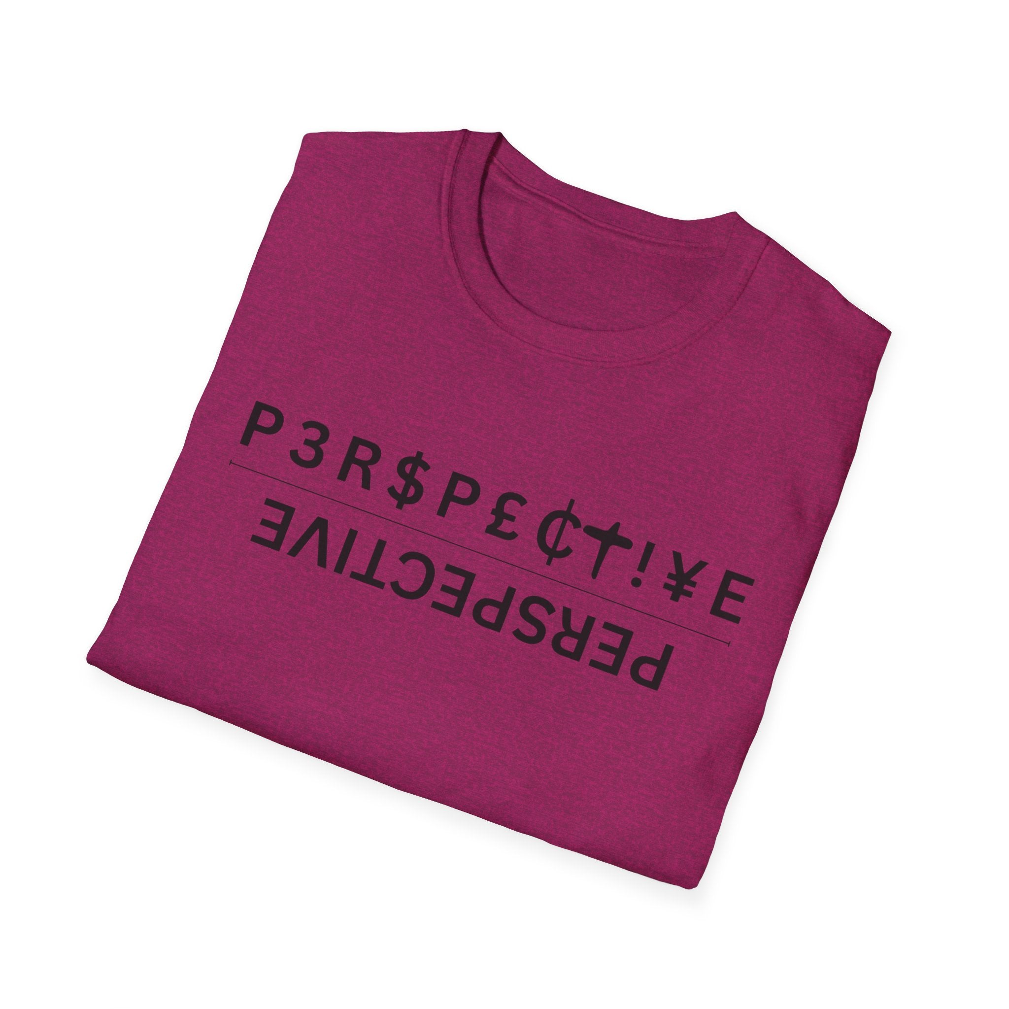 Perspective T-Shirt – Upside-Down "P3RPECT!VE / PERSPECTIVE" Graphic Tee
