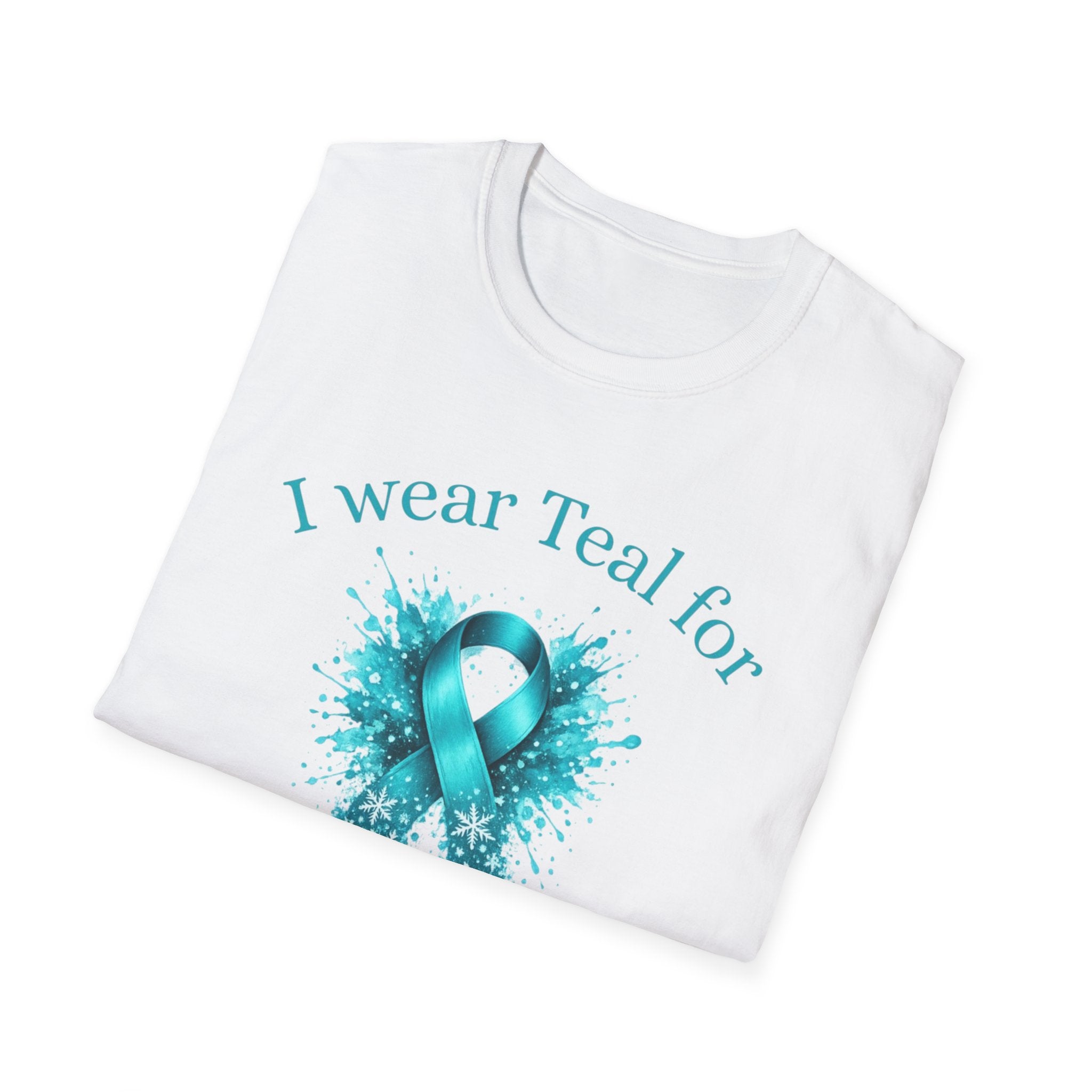 Myasthenia Gravis Awareness T-Shirt — "I Wear Teal For My Partner"