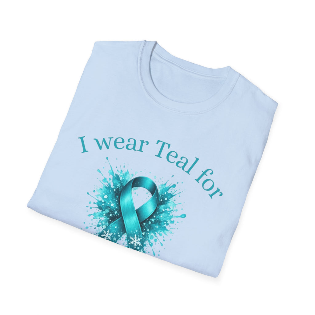 Myasthenia Gravis Awareness T-Shirt — "I Wear Teal For My Uncle"