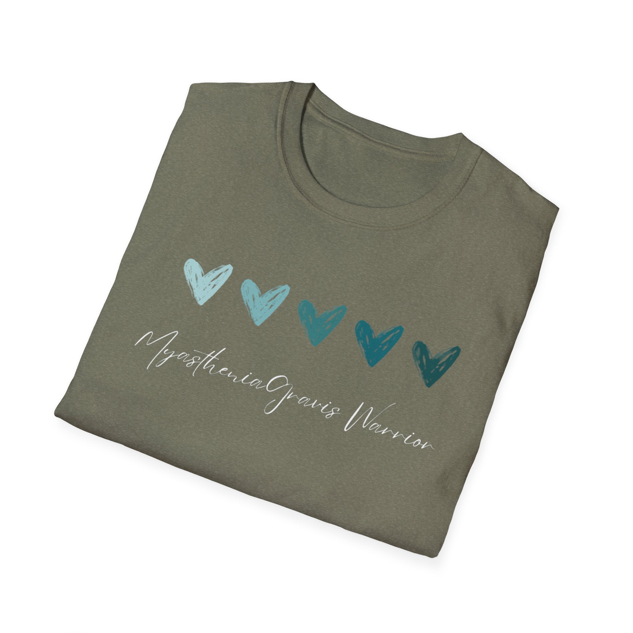 Myasthenia Gravis Warrior T‑Shirt — Teal Heart Awareness Tee