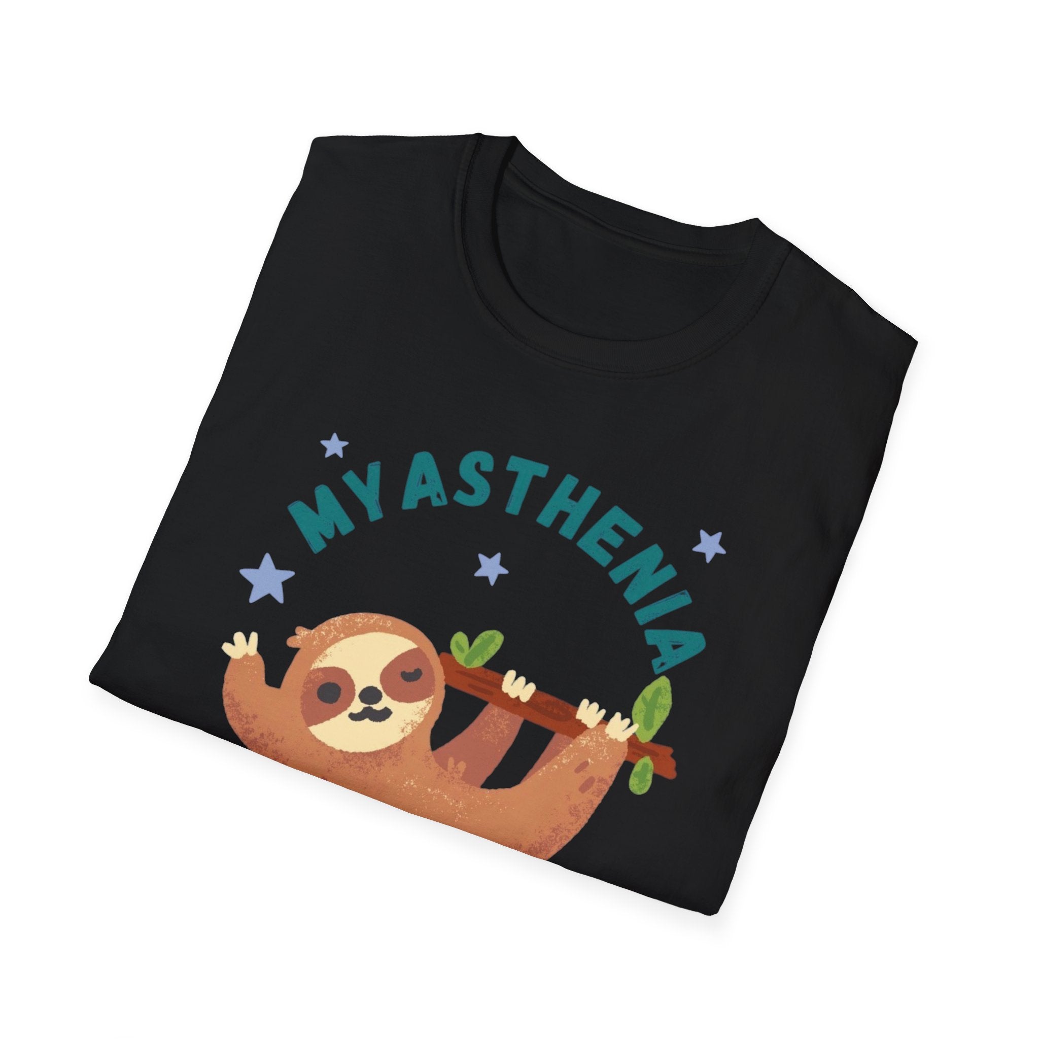 Myasthenia Gravis Sloth T-Shirt — Cute Awareness Tee for Support & Fundraising