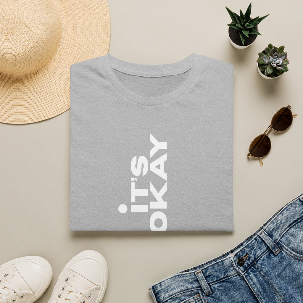 It's Okay Vertical Graphic Tee — Mental Health Awareness T-Shirt