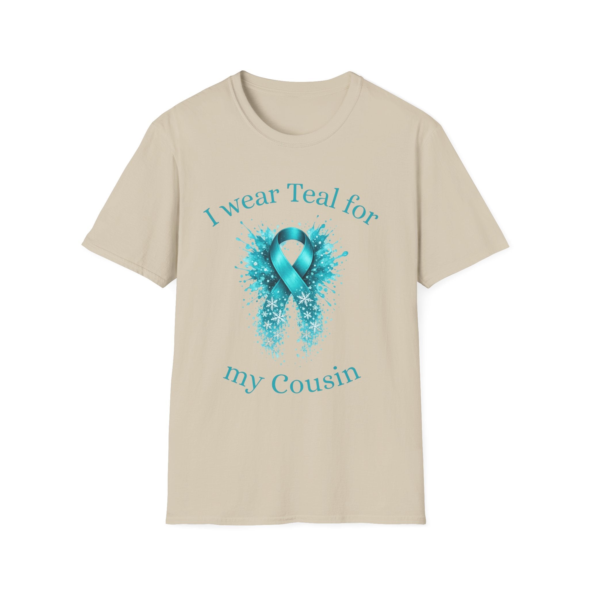 Myasthenia Gravis Awareness T-Shirt — "I Wear Teal for My Cousin" Support Tee
