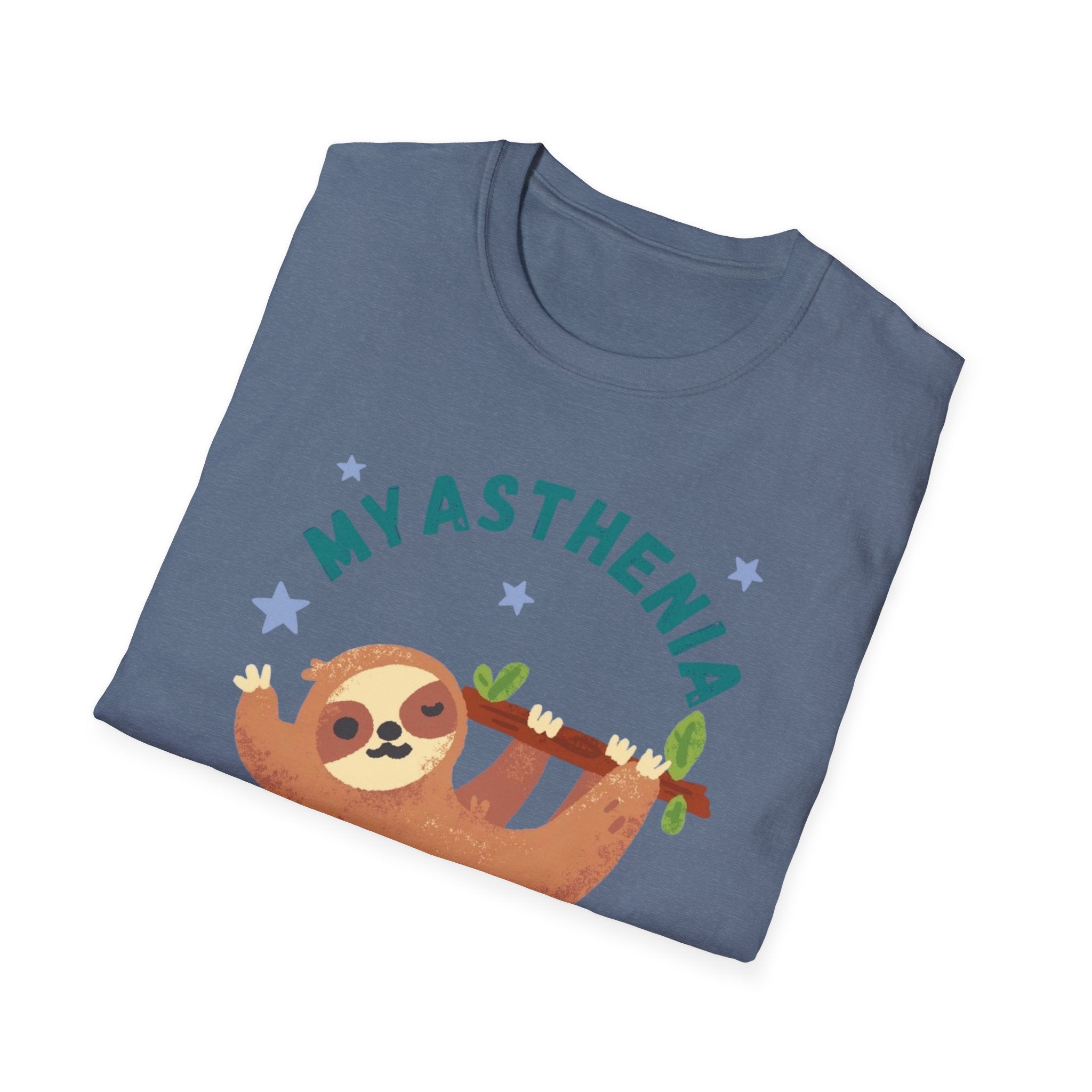 Myasthenia Gravis Sloth T-Shirt — Cute Awareness Tee for Support & Fundraising