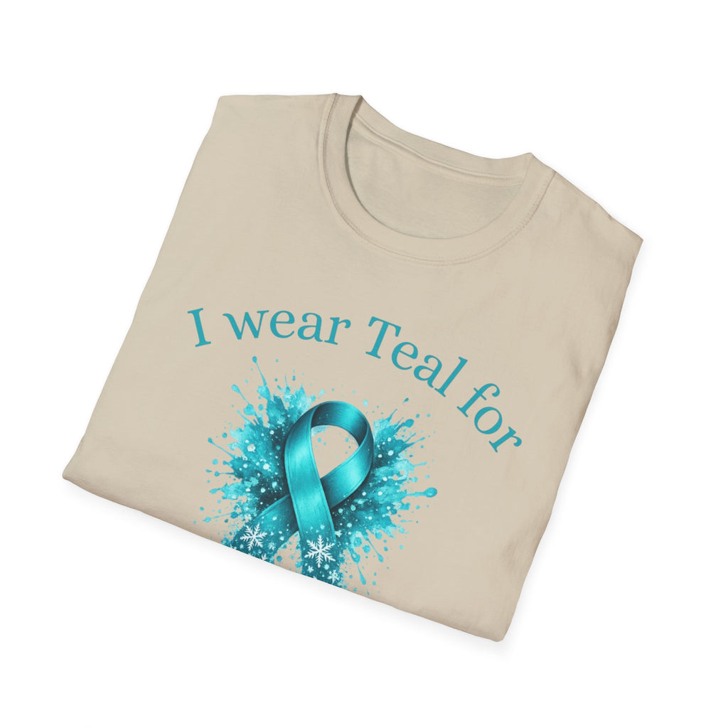 Myasthenia Gravis Awareness T-Shirt — “I Wear Teal For My Aunt”
