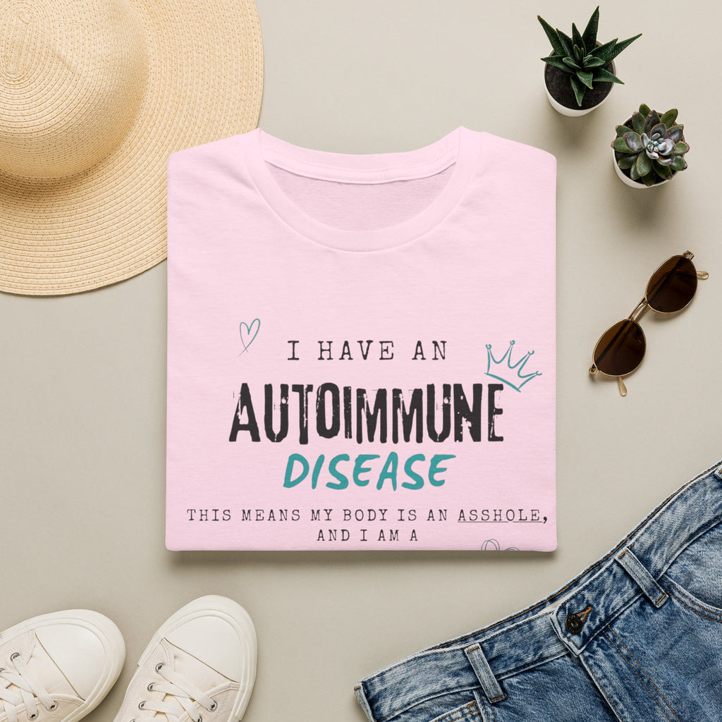 Autoimmune Disease Awareness T‑Shirt — "I Have an Autoimmune Disease" Ribbon Tee