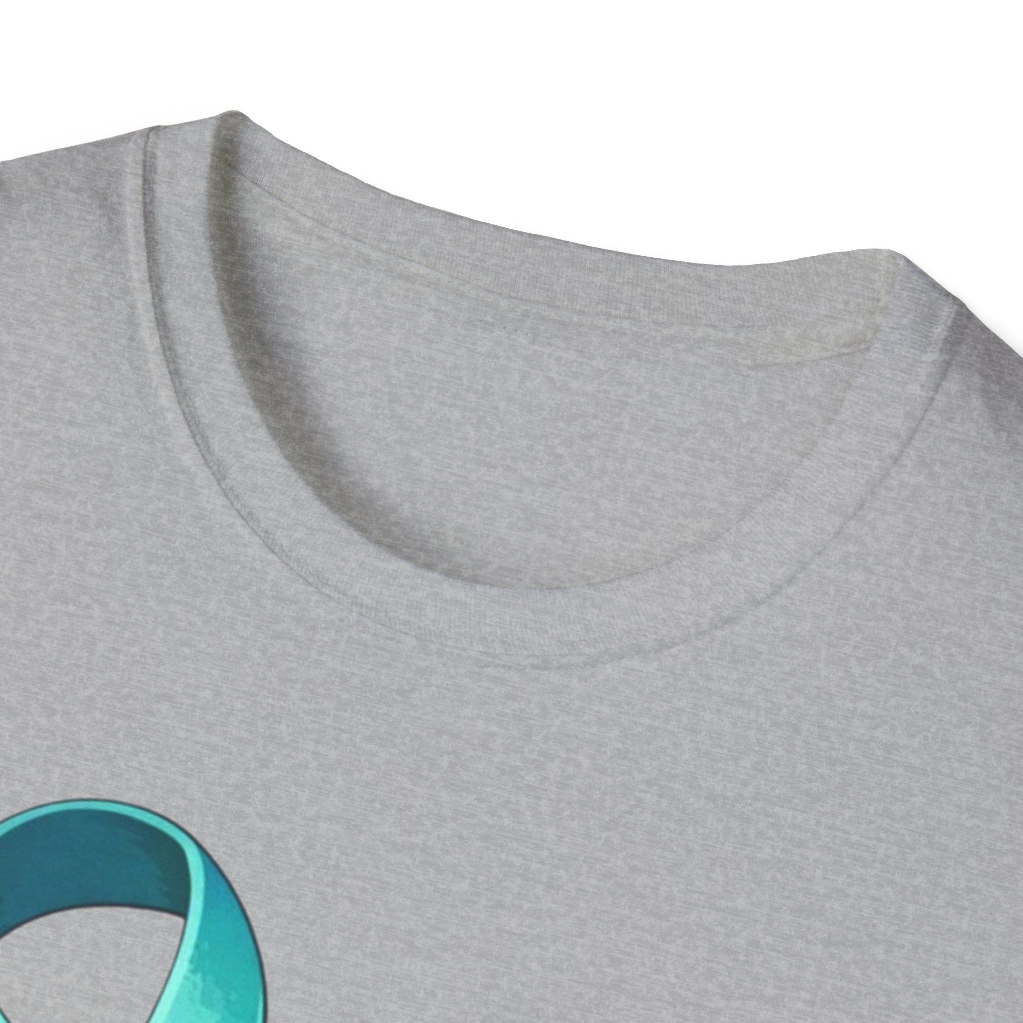 Rare Disease Awareness Zebra T-Shirt — "I Am Rare" Teal Ribbon Shirt