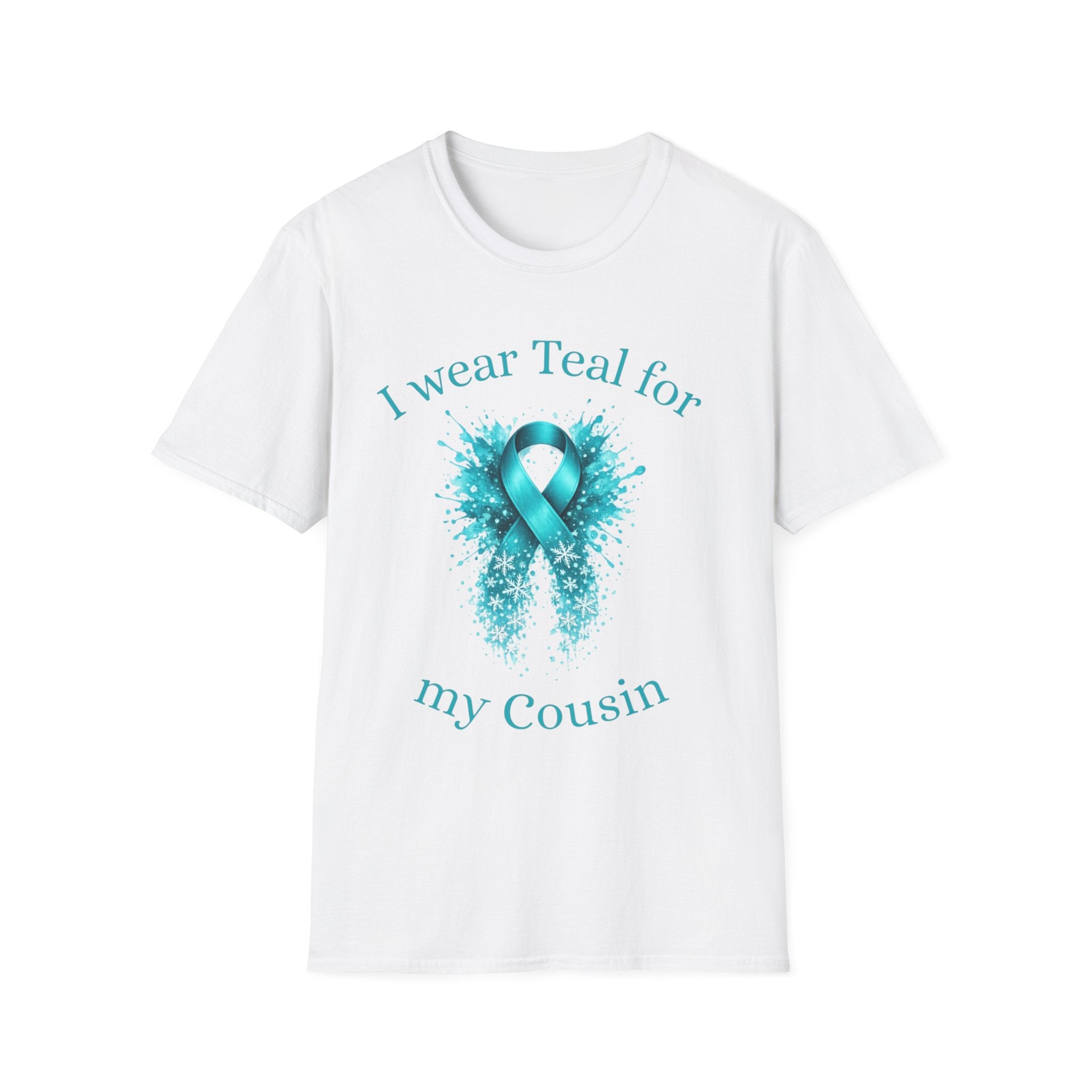 Myasthenia Gravis Awareness T-Shirt — "I Wear Teal for My Cousin" Support Tee