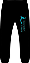 Myasthenia Gravis Awareness Teal Ribbon Sweatpants