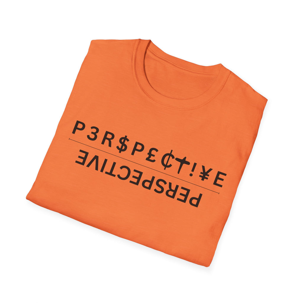 Perspective T-Shirt – Upside-Down "P3RPECT!VE / PERSPECTIVE" Graphic Tee