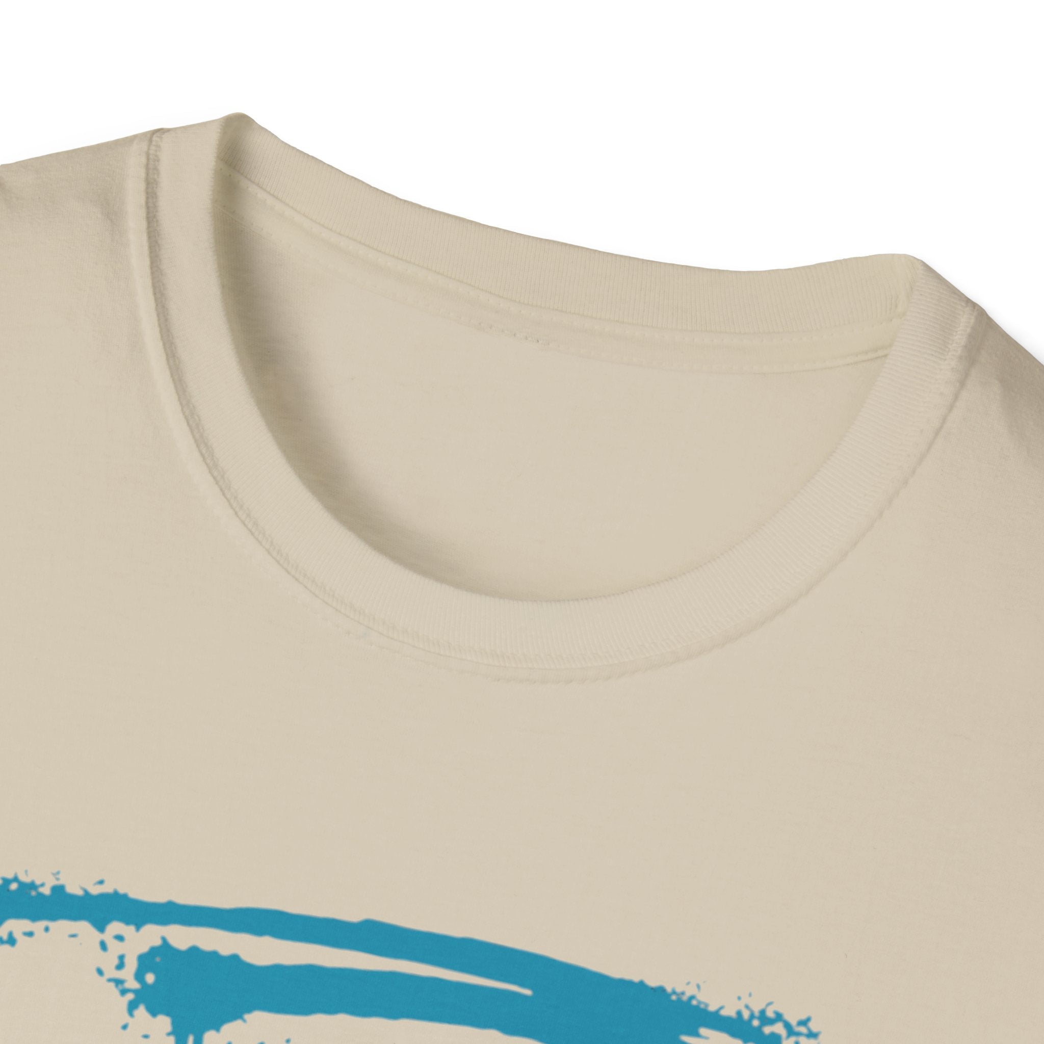 Myasthenia Gravis Warrior T-Shirt — Retro Blue Brushstroke Graphic Tee