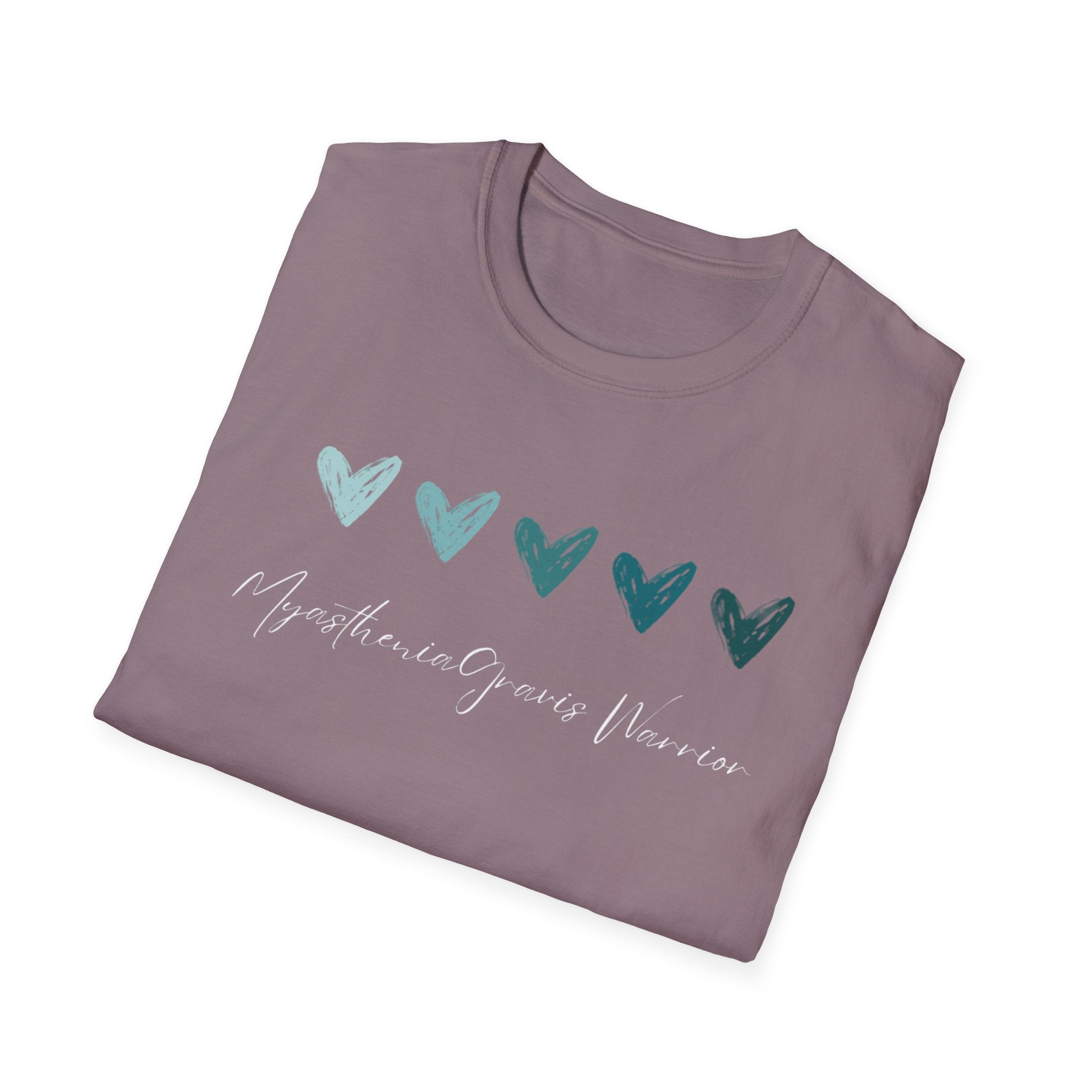 Myasthenia Gravis Warrior T‑Shirt — Teal Heart Awareness Tee