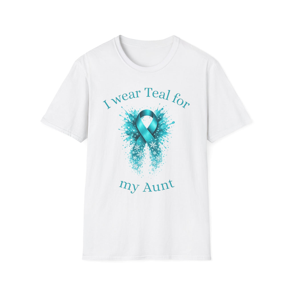 Myasthenia Gravis Awareness T-Shirt — “I Wear Teal For My Aunt”
