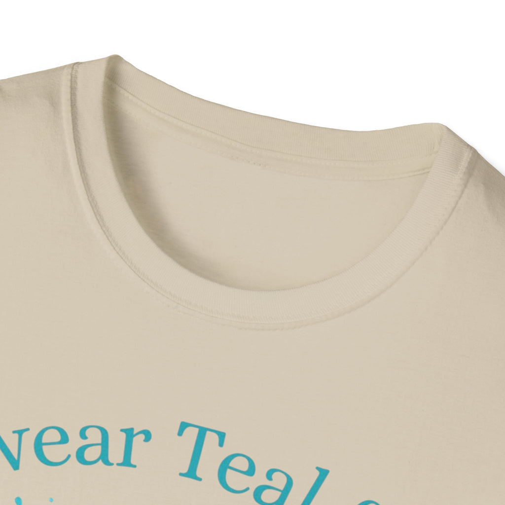 Myasthenia Gravis Awareness Ribbon T-Shirt — "I Wear Teal for My Son" Support Tee