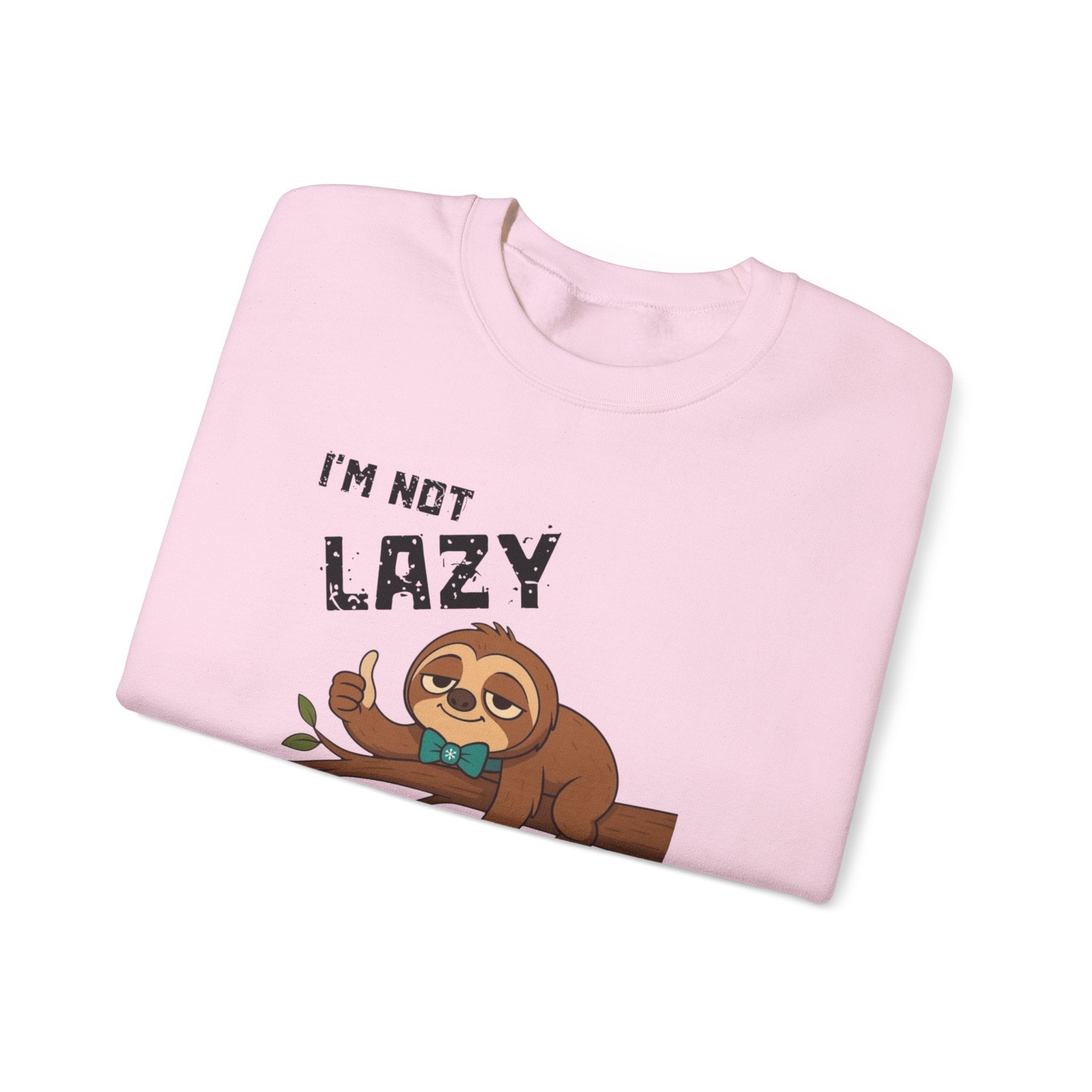 Myasthenia Gravis Awareness Sweatshirt - "I'm Not Lazy" Sloth Support Crewneck