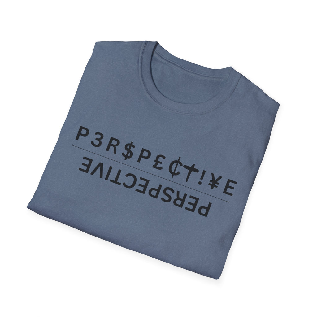 Perspective T-Shirt – Upside-Down "P3RPECT!VE / PERSPECTIVE" Graphic Tee