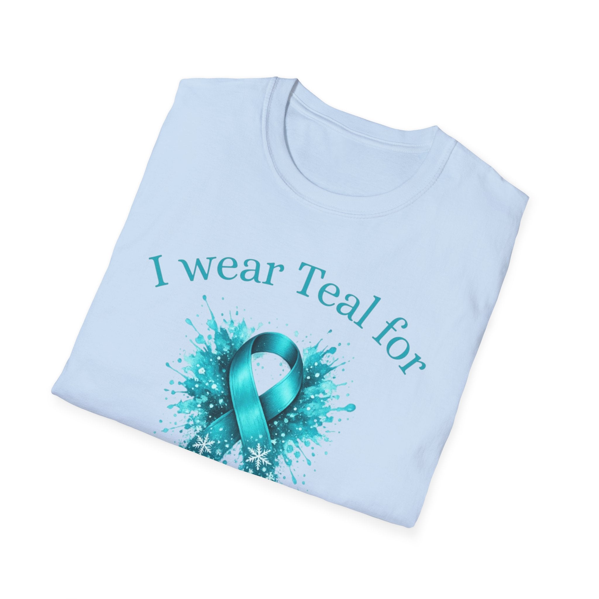 Myasthenia Gravis Awareness T-Shirt — "I Wear Teal For My Grandpa"