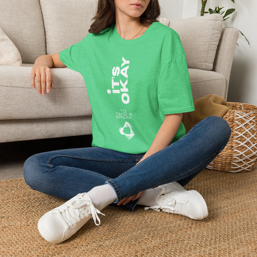 It's Okay Vertical Graphic Tee — Mental Health Awareness T-Shirt